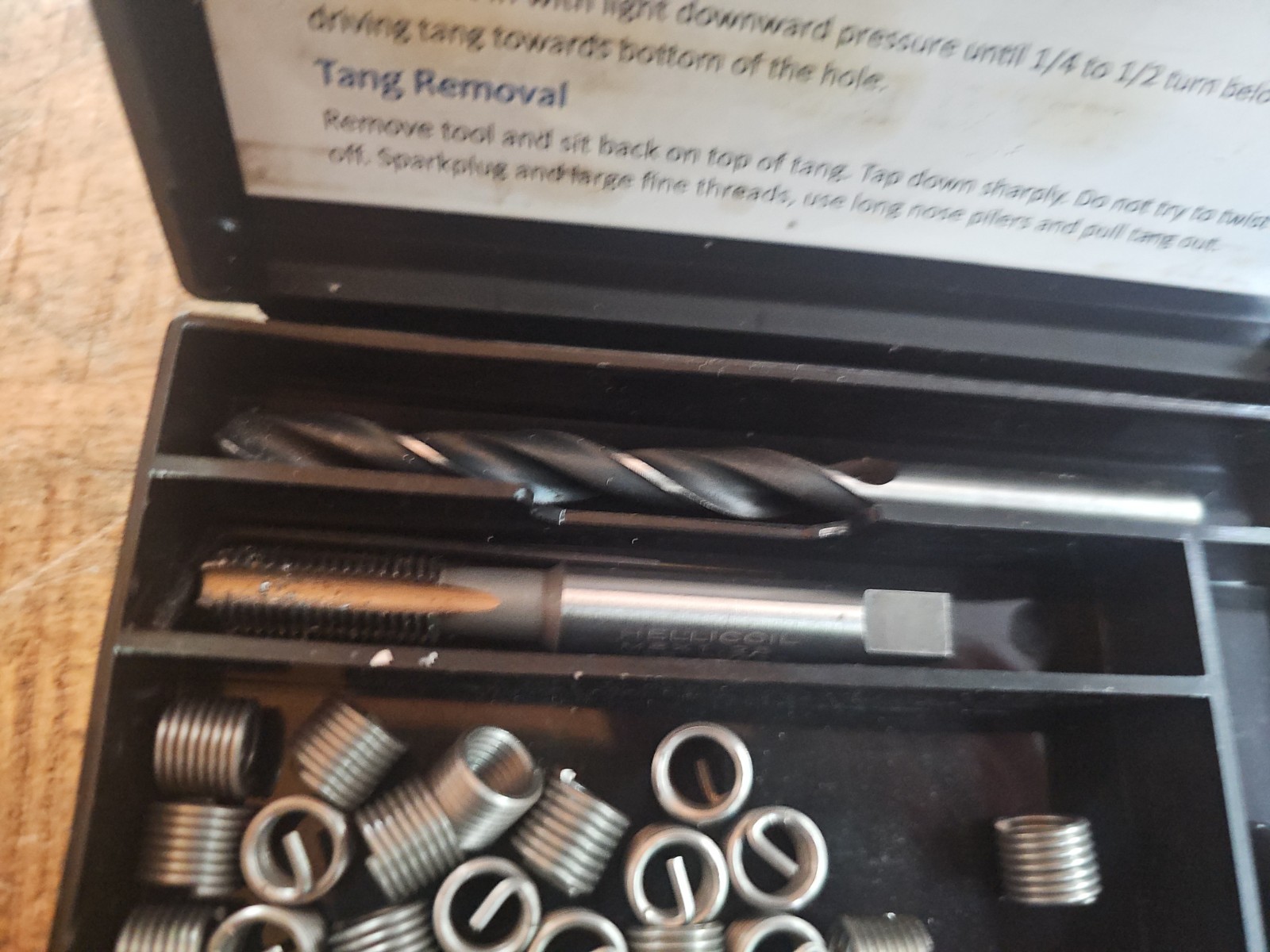 Helicoil type Grip Coil Metric 8mm X 1.25 Thread Repair Kit w/ 19 inserts