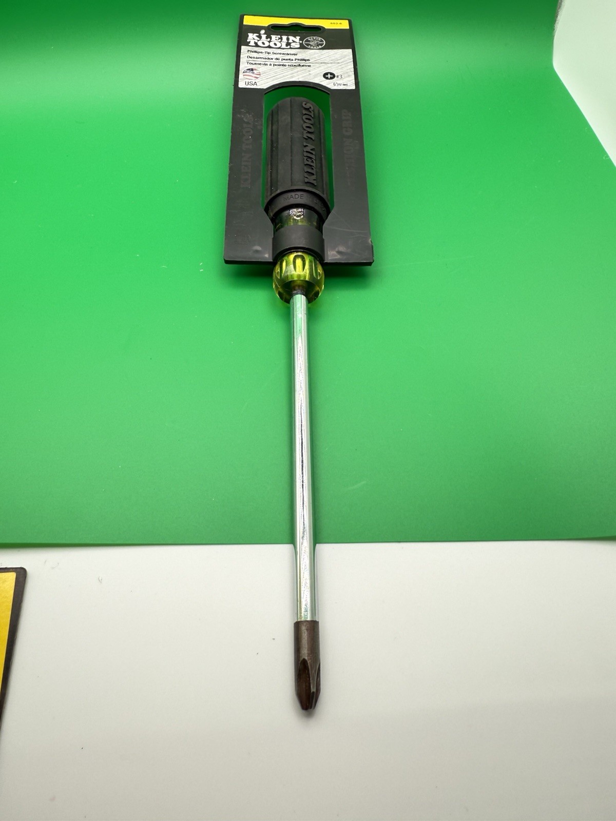 NEW Klein Tools 603-6 #3 Phillips Screwdriver 6” Round Shank & Cushion Grip USA!