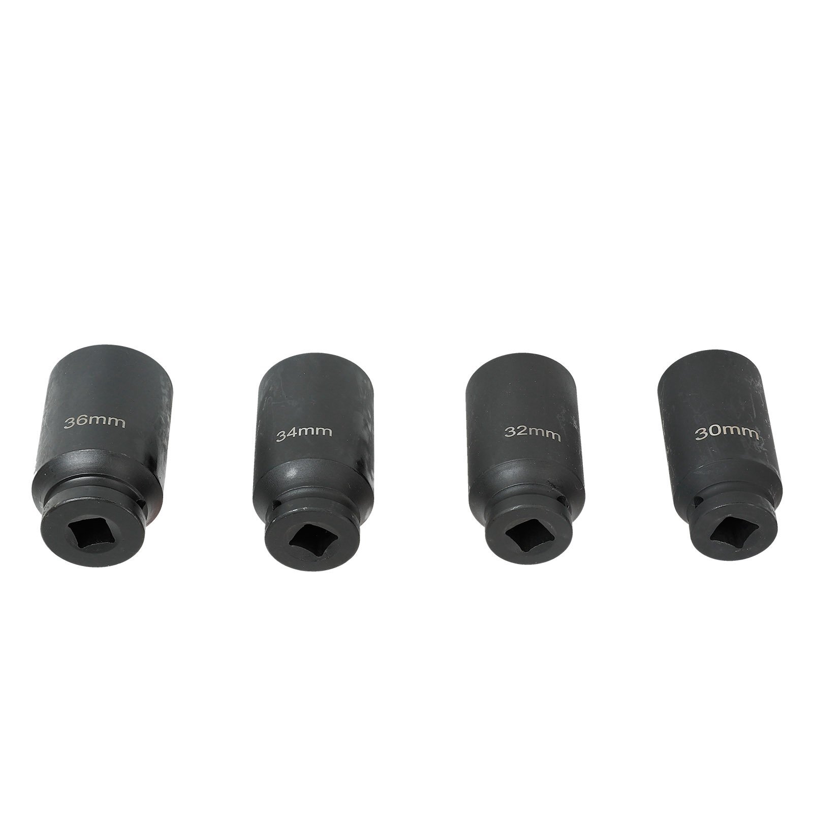 12 Point 4pc 1/2″ Drive Deep Spindle Axle Nut Socket Set 30mm 32mm 34mm 36mm