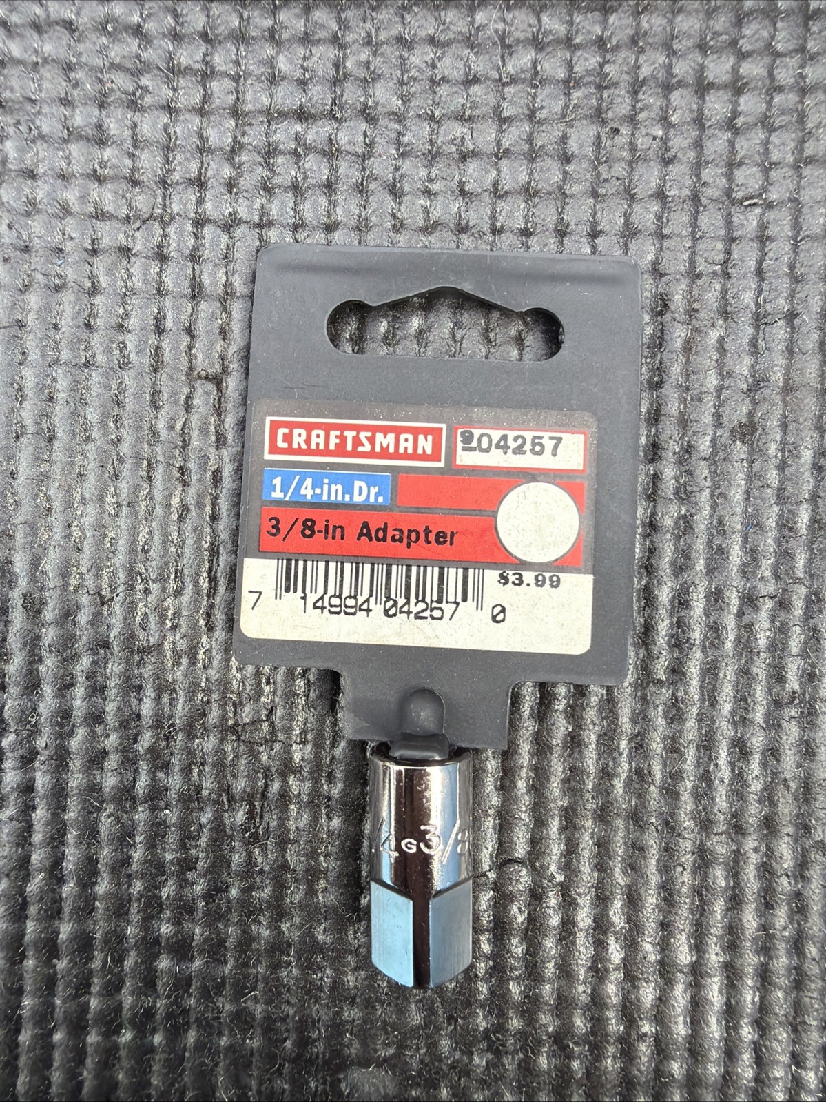 Sears Craftsman 1/4″ Ratchet 3/8″ Drive Socket Adapter / Increaser, USA Nos 4257