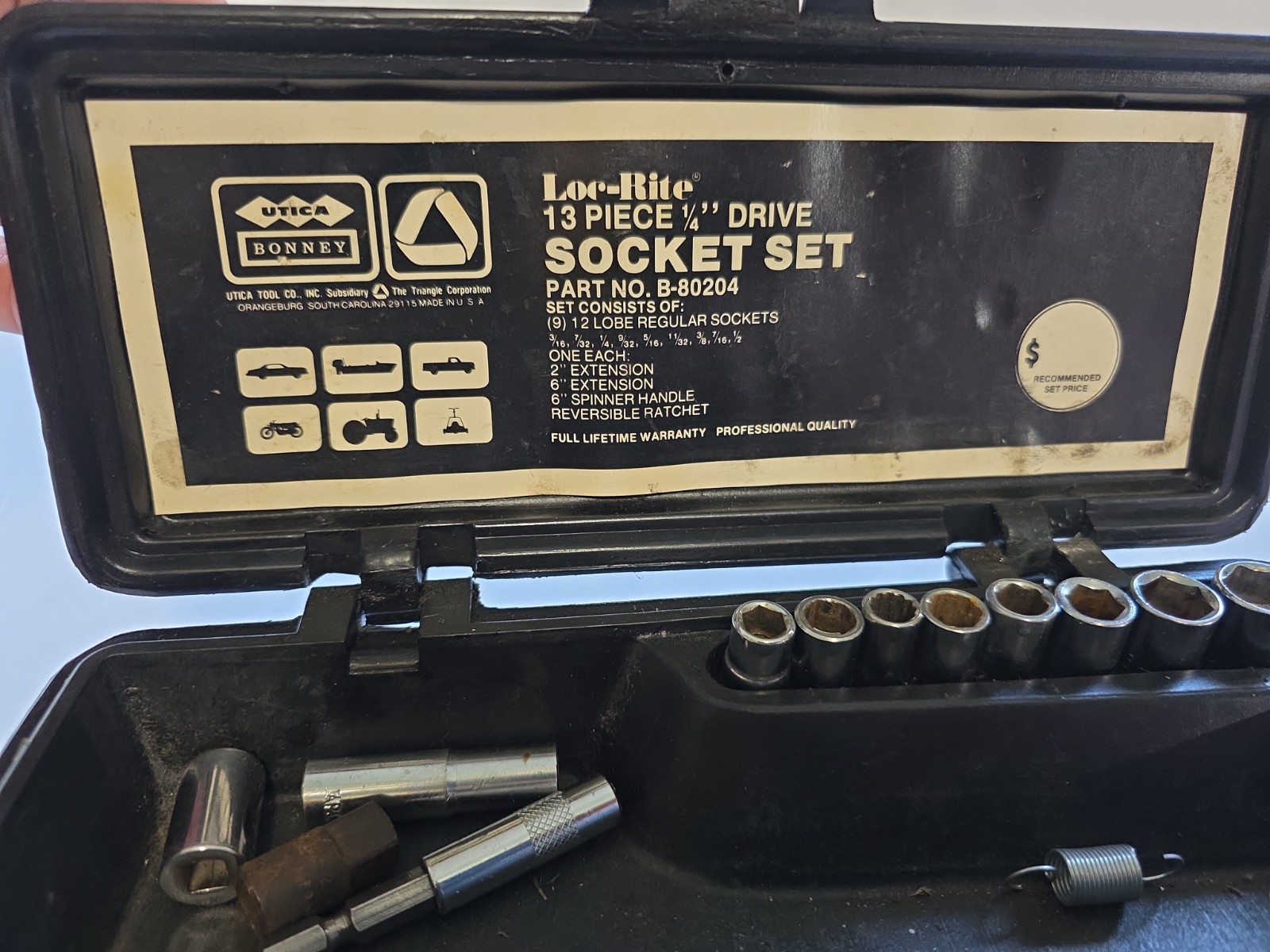BONNEY TOOLS PROFESSIONAL QUALITY B-80204 CASE ONLY