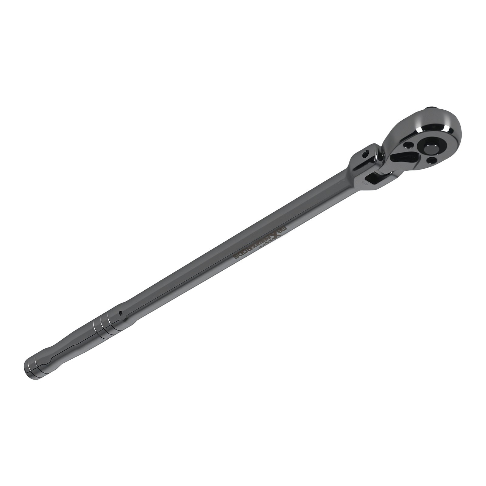 1/4in Drive Flexi Ratchet 72-Tooth Quick Release 12in Long Handle 5° Arc