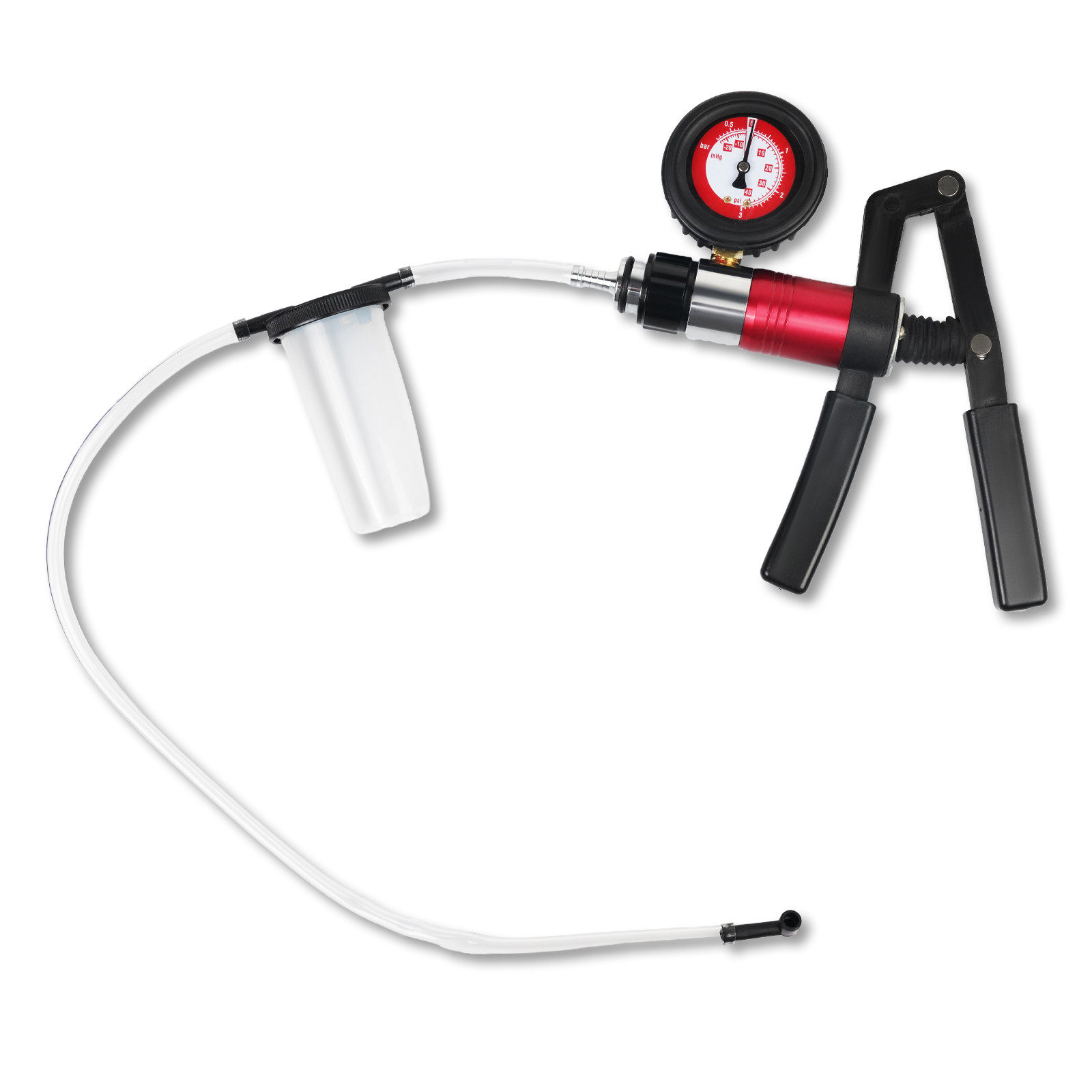 21pcs Hand Held Vacuum Pressure Pump Tester Brake Fluid Bleeder Bleeding Tool US