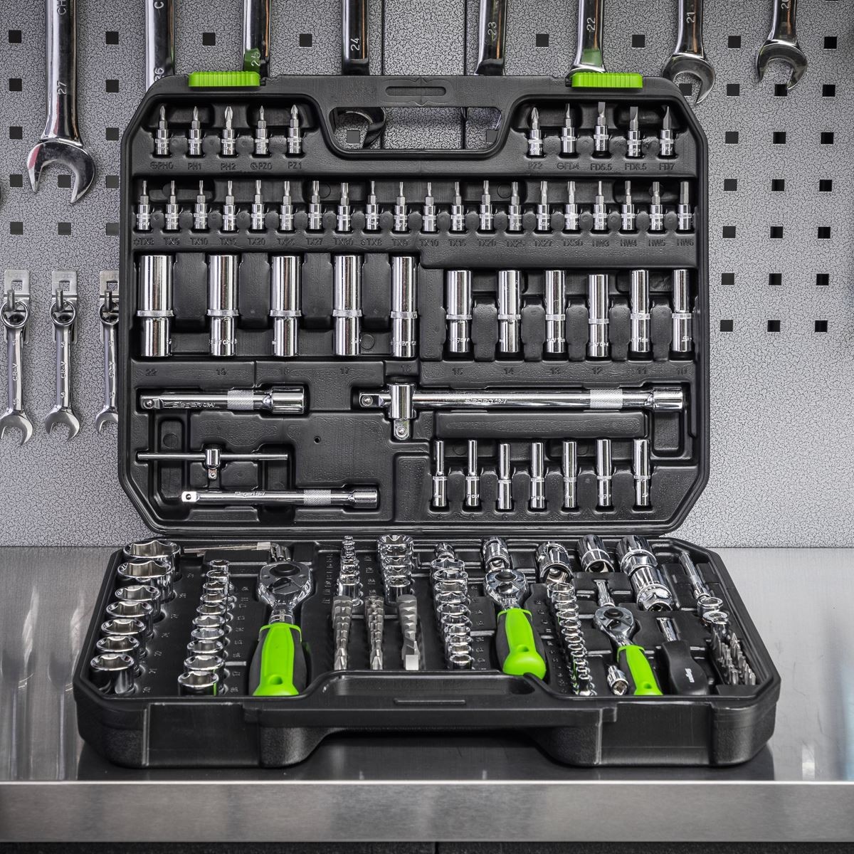Sealey Siegen Socket Set 1/4″, 3/8″ & 1/2″Sq Drive 171pc S01211