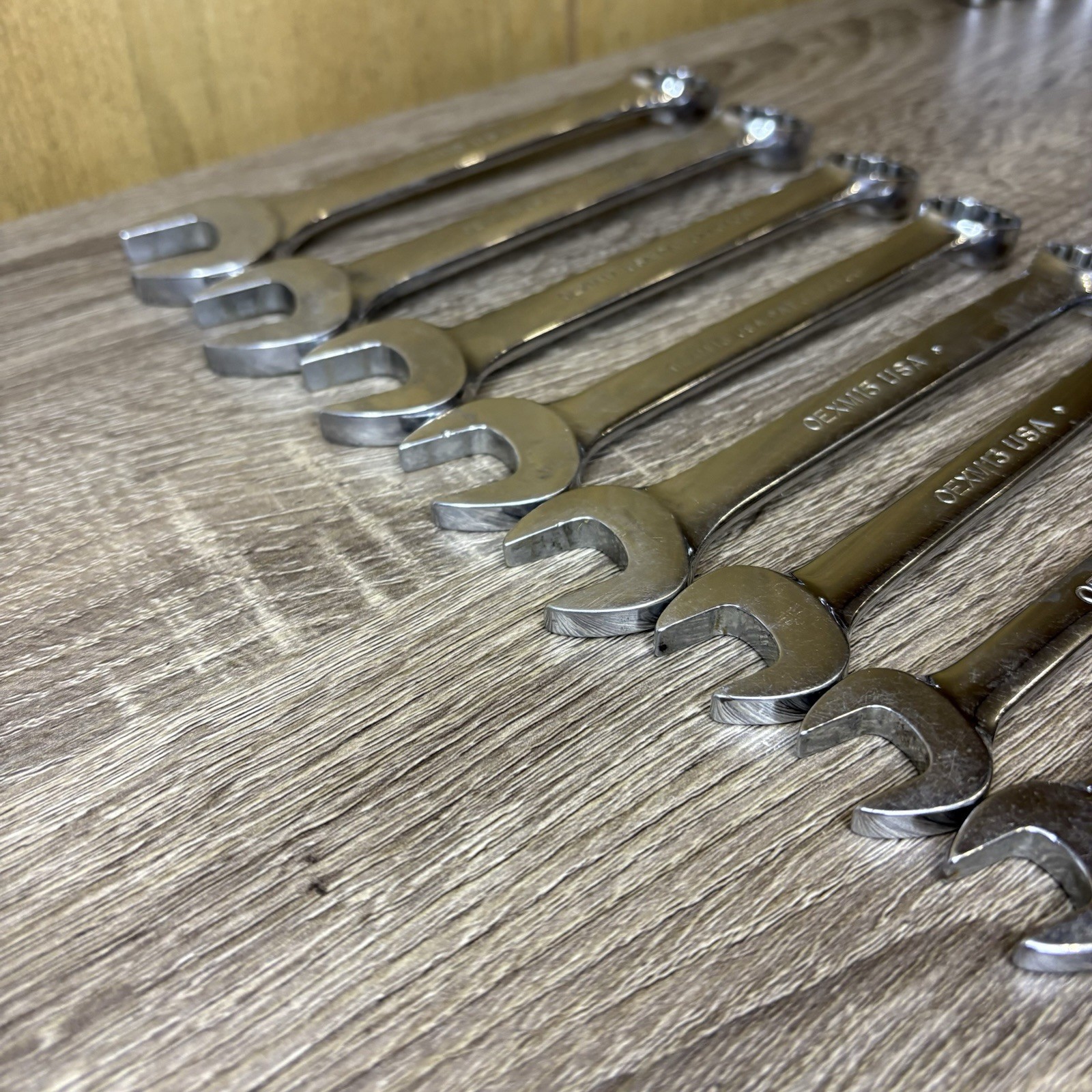 Snap-on 12pc Metric 12pt Flank Drive Short Combo Wrench Set OEXM6-OEXM19 6-19mm