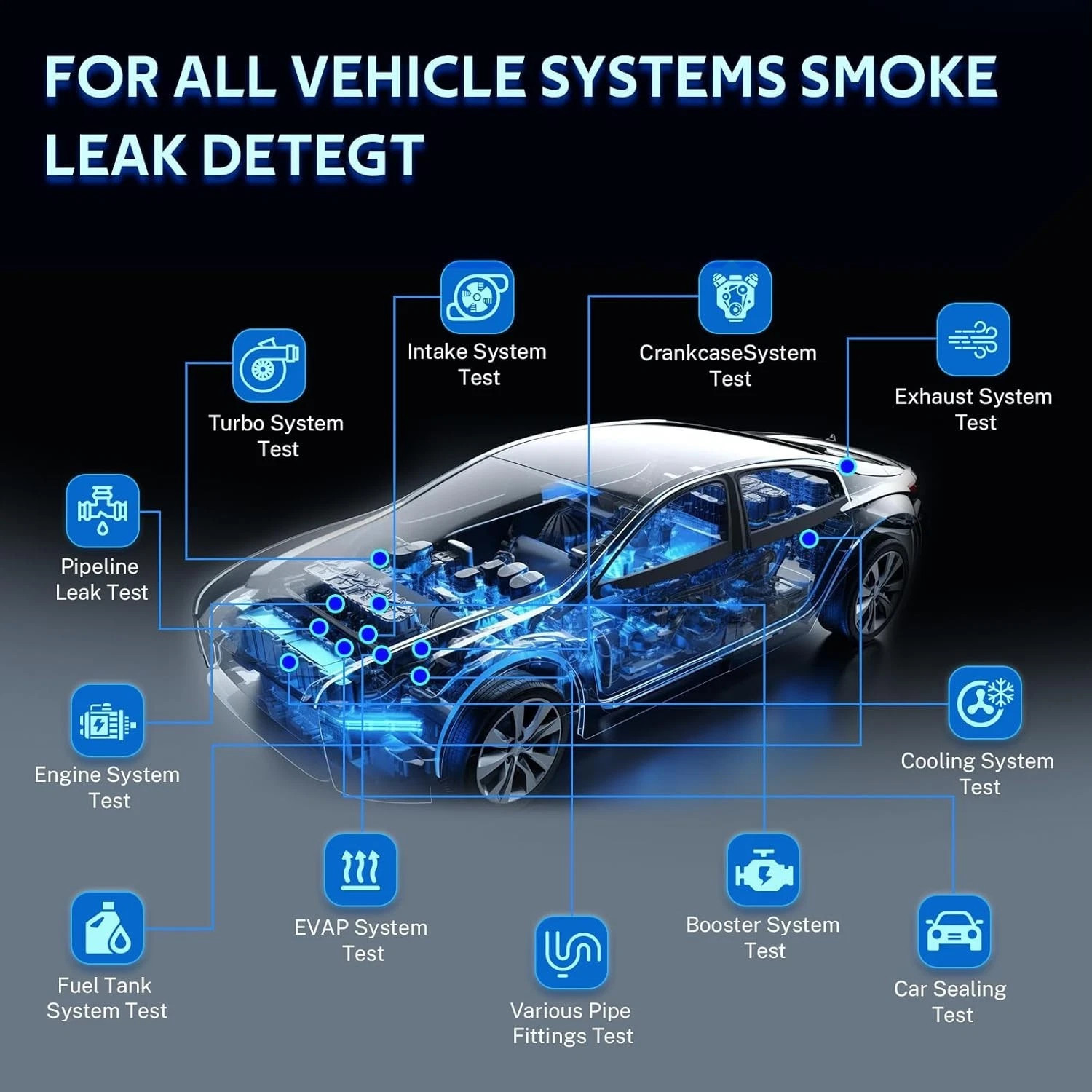 EVAP Smoke Machine Automotive Tester Leak Detector for Car Pipe System Test