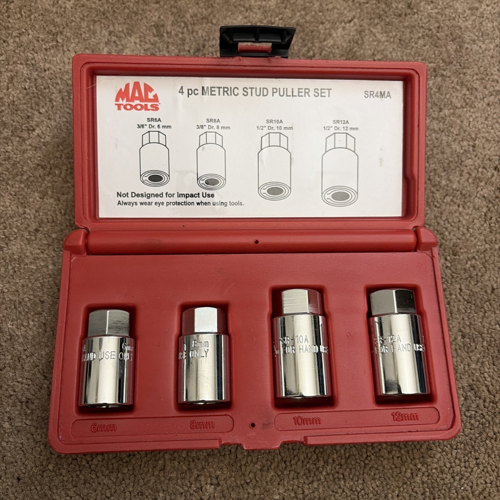 MAC Tools SR4MA 4 Pc Metric Stud Puller Set