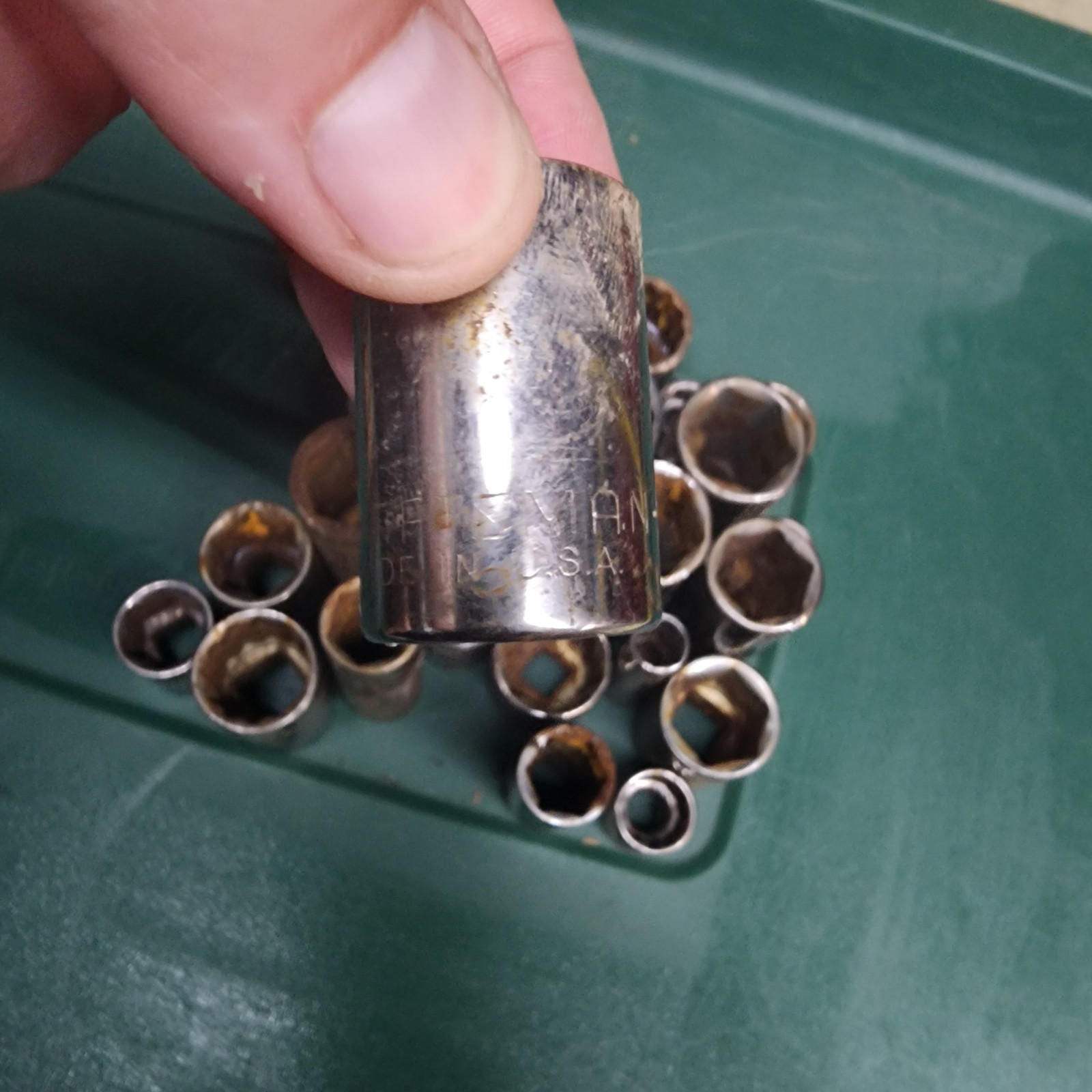 Lot Of 24 Vintage Craftsman Sockets 12 & 6 Point ✭USA✭