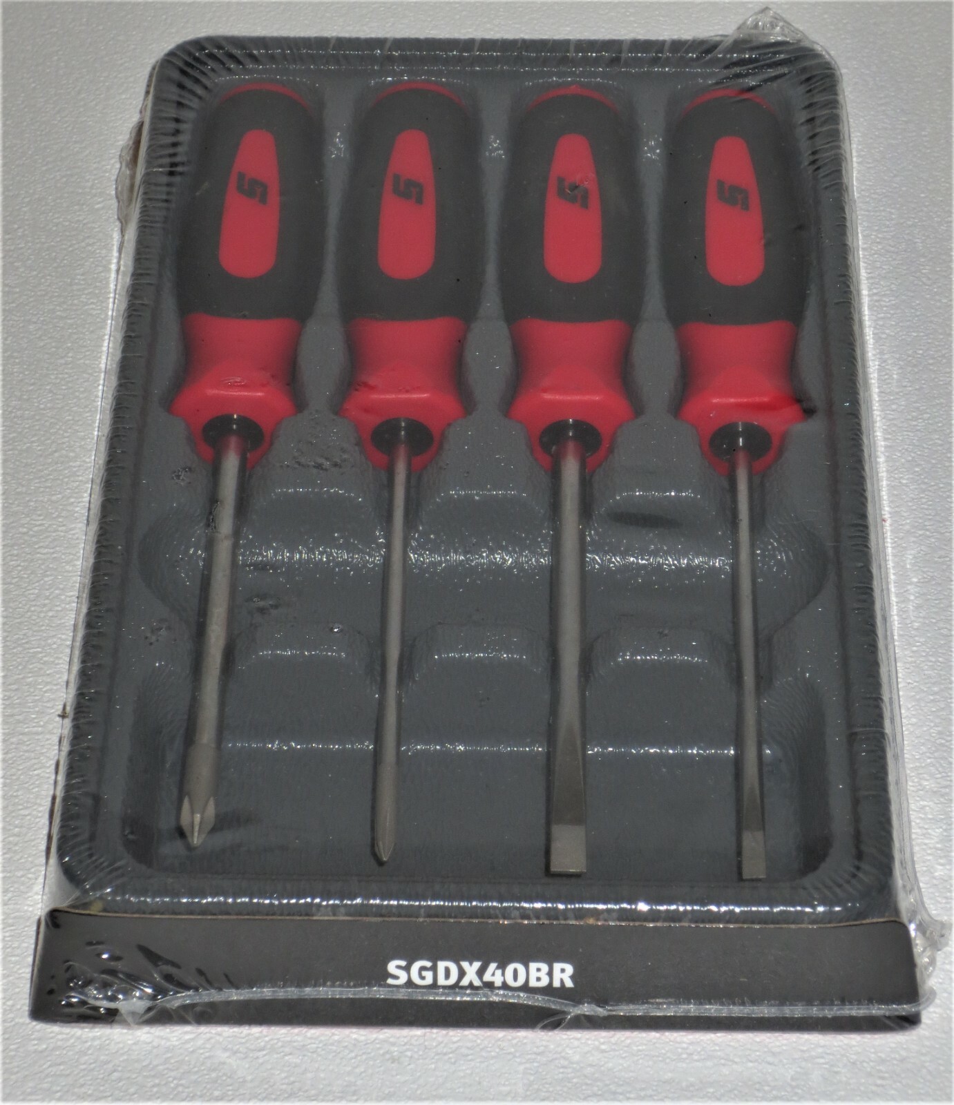 *NEW* Snap-on Mini Screwdriver Set SGDX40BR *RED SOFT HANDLES* 4 pcs. *NEW*