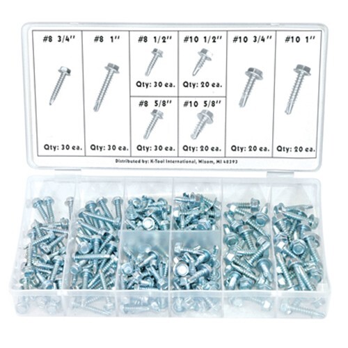 K Tool 00085 Washer Drill Asst-Hex 200 Pc
