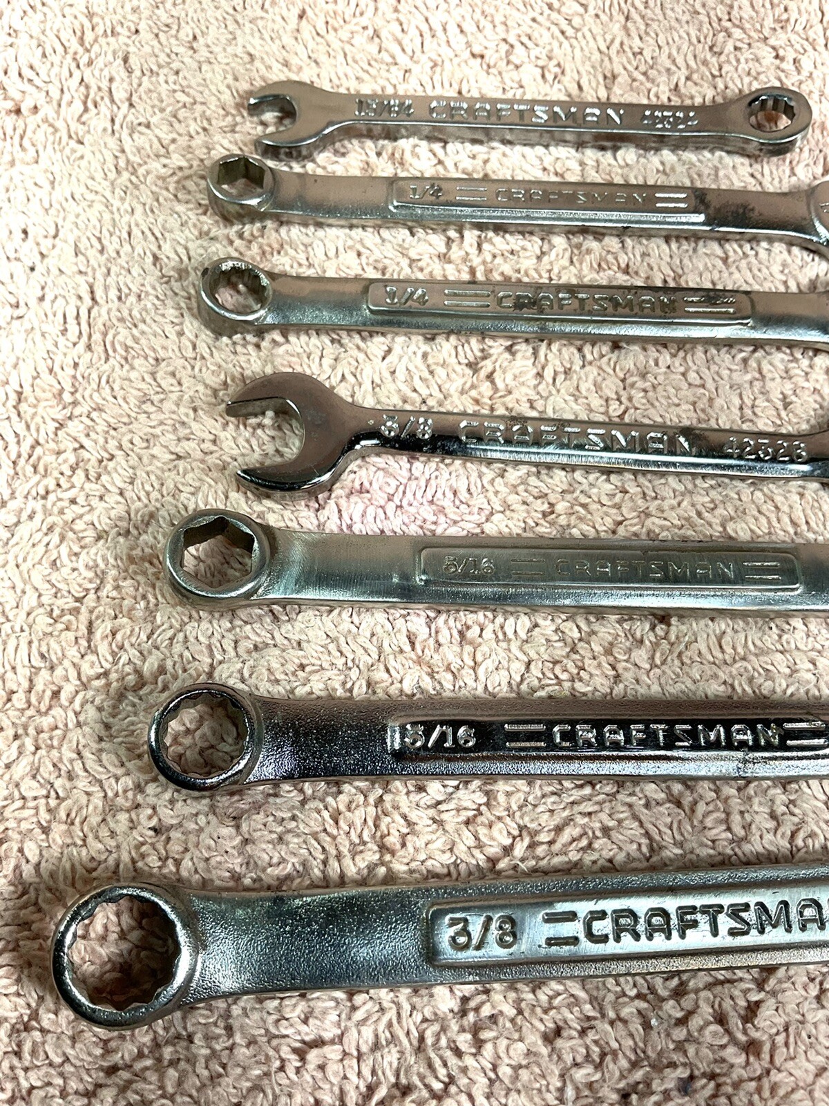 Mixed Lot of 7 Vtg CRAFTSMAN Combination Ignition & Small Wrenches, See Photos!