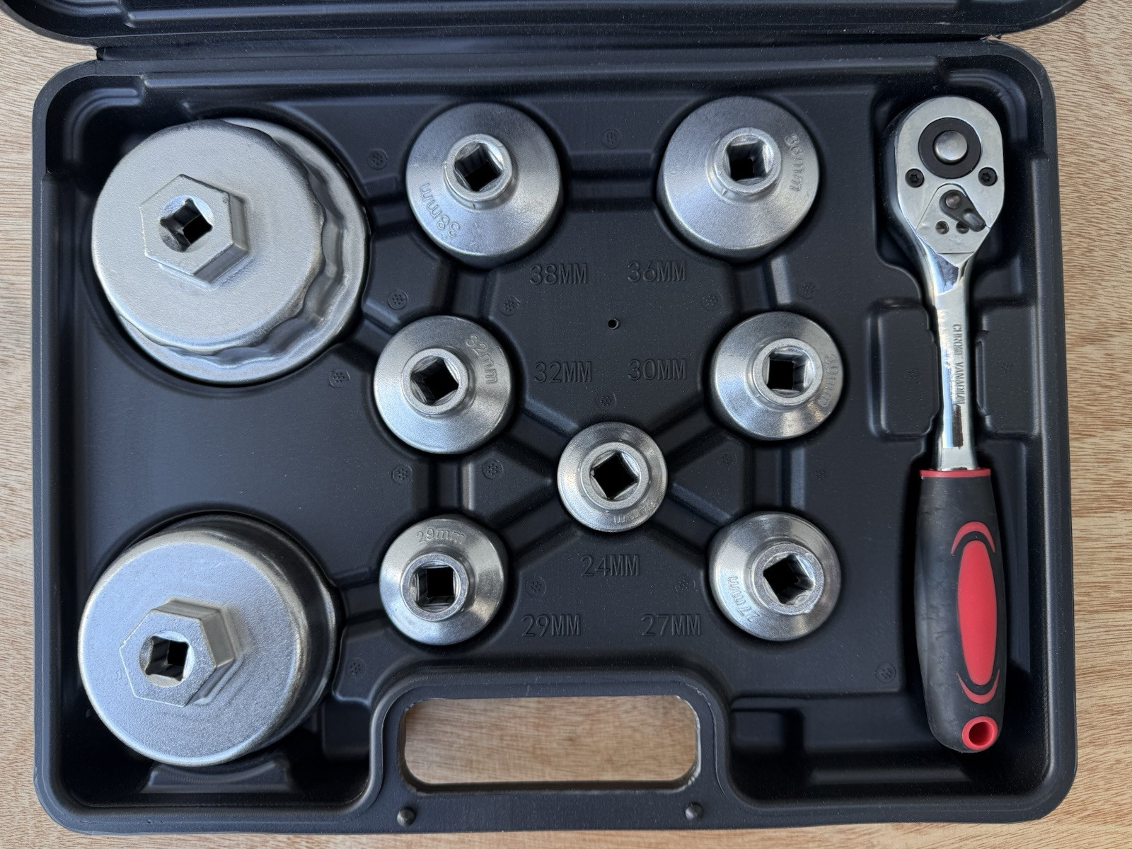 10Pcs Oil Filter Cap Wrench Sockets Set Removal Tool Kit For BMW Mercedes Toyota