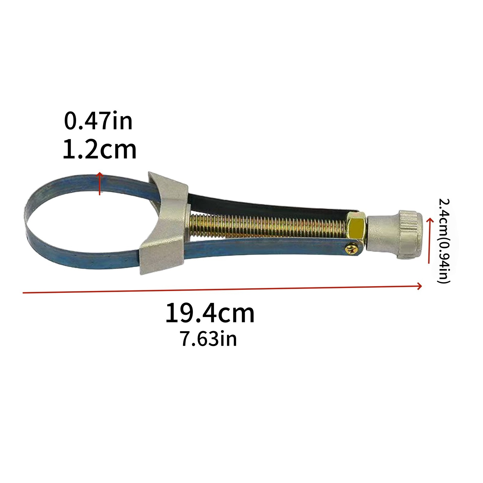 High Quality Oil Filter Wrench 60-120mm Diameter Adjustable for Truck Vehicle