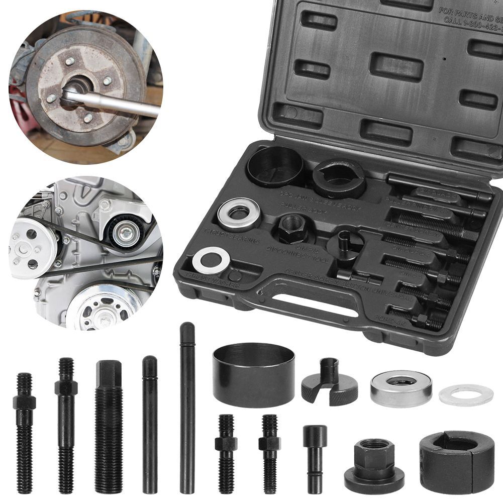 Power Steering Pump Pulley Puller Remover Alternator Installer Tool for GM Ford-