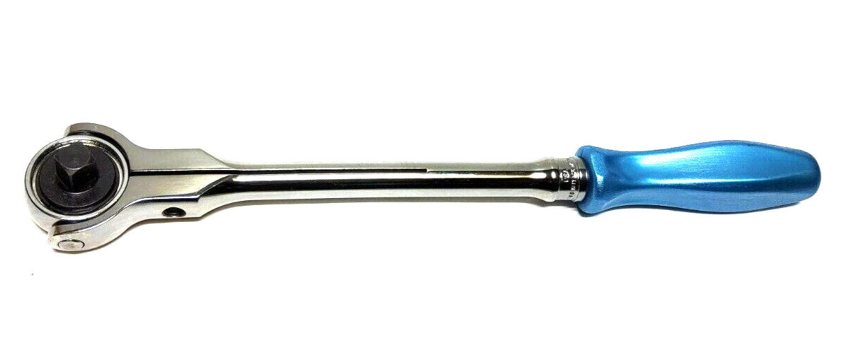 New Snap-on™ 3/8″ drive 13″ long Hard Grip Round SWIVEL Head Ratchet FHNFD100PB