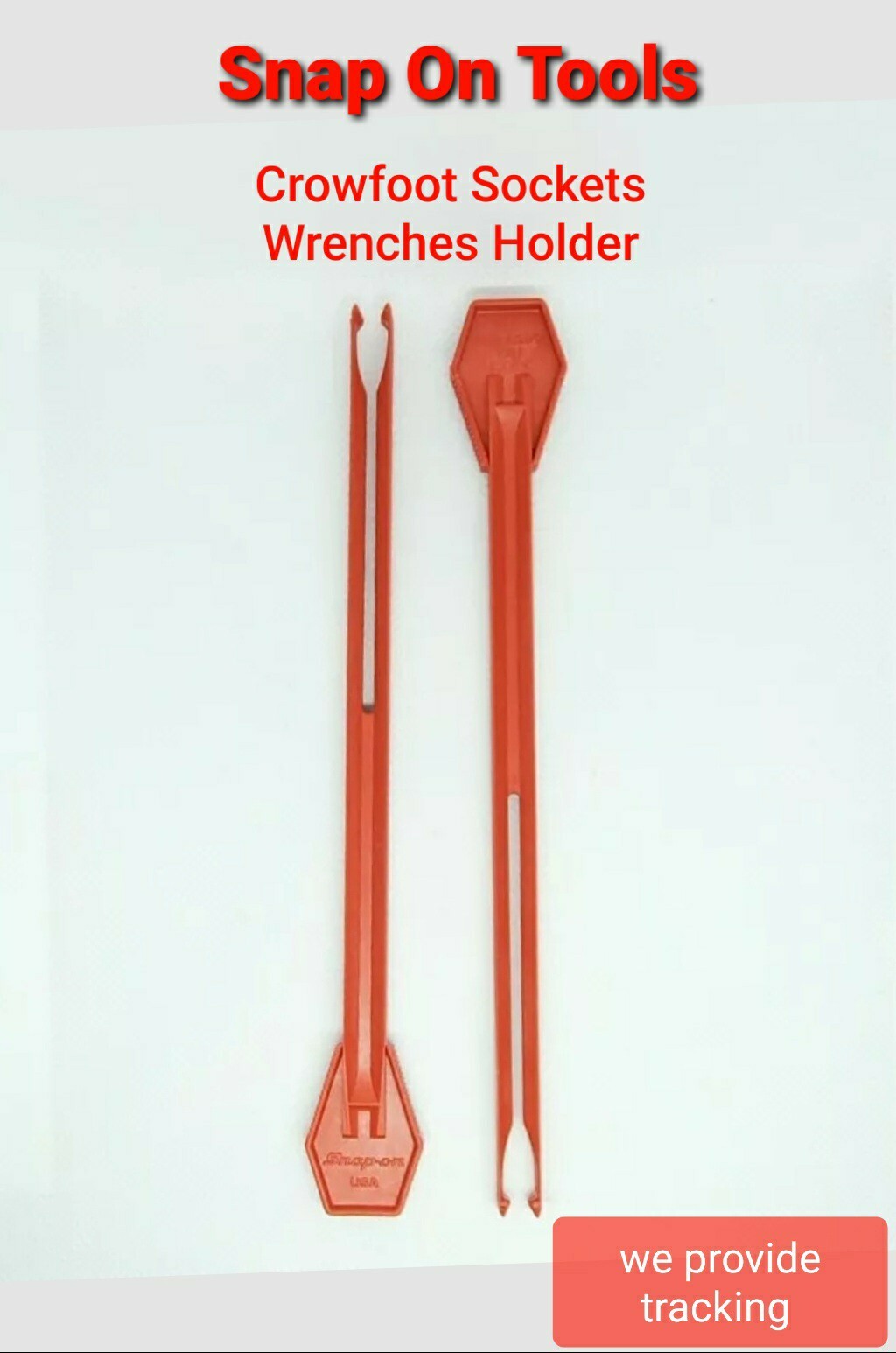 Snap On Tools A277 3/8″ Drive Crowfoot Wrench Holder Organizer 2 pieces item NEW