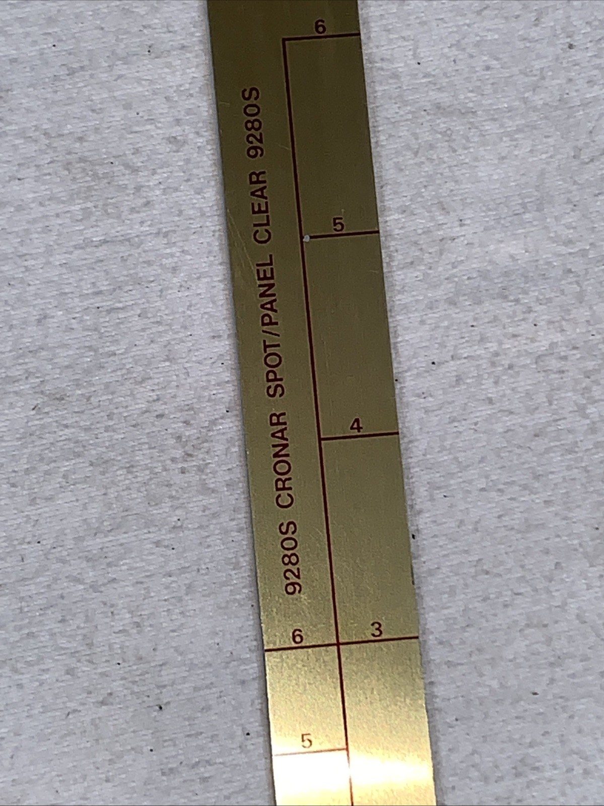 Du Pont Auto Metal Measuring Mixing Stirring Stick Cronar Silver Vtg 9500S 9504S