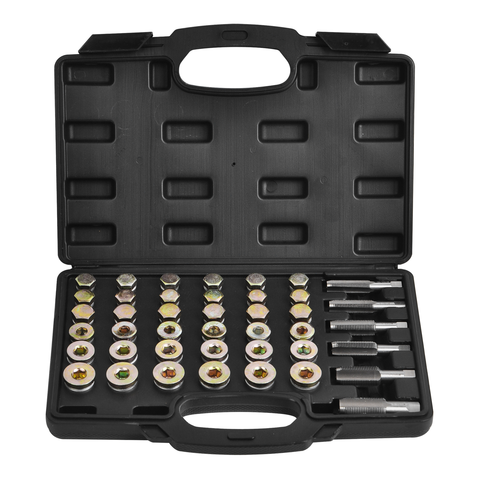 110pc Auto Oil Drain Plug Sump Bolt Thread Repair Tool Kit Set M13 – M20 Tap