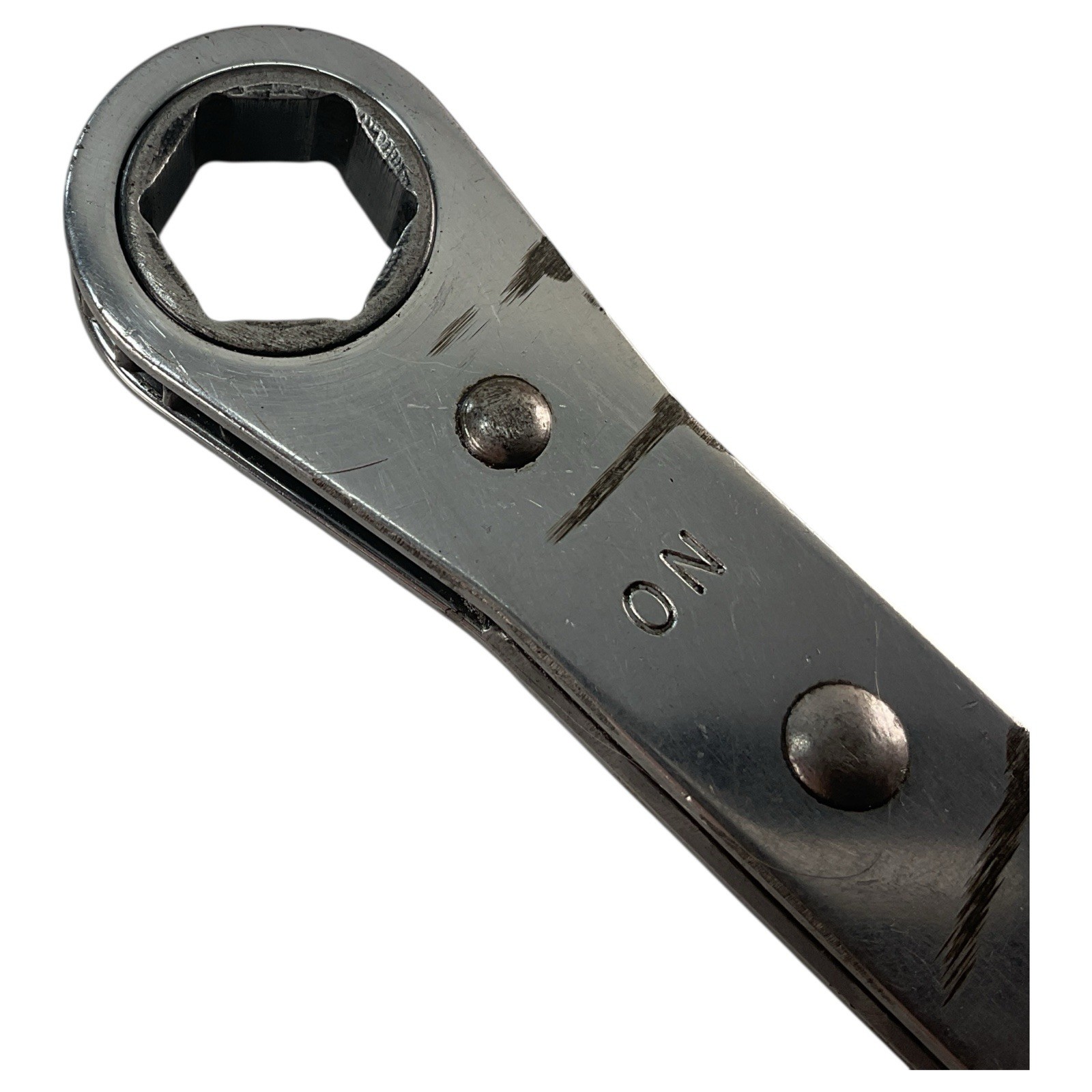 Snap-On Ratcheting Box Wrench R2022S 5/8″ X 11/16″ SAE 6pt USA Grind Marks
