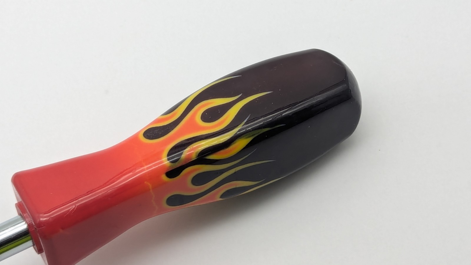 VTG MIT Tools 1/4″ DRIVER Screwdriver BLACK Orange FLAME FIRE handle