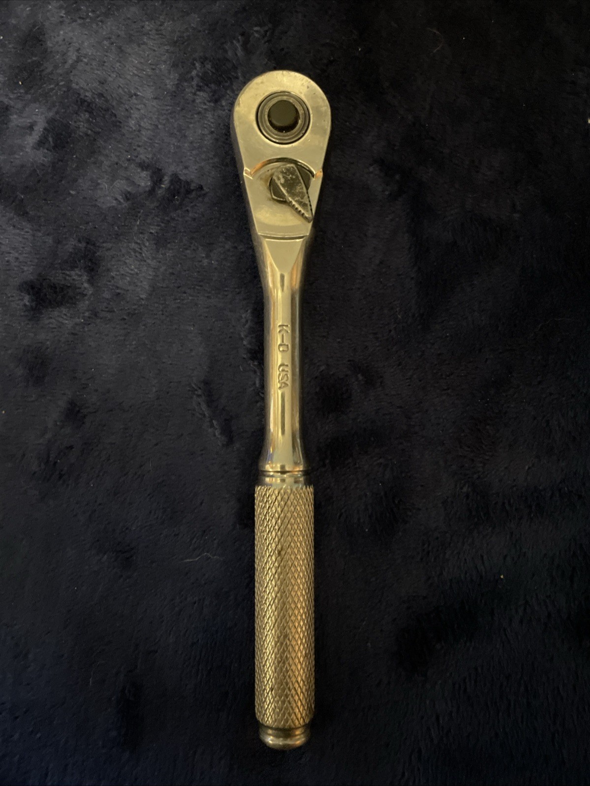 Vintage K-D K 721110 USA Made Ratchet 3/8″ Drive Knurled Handle