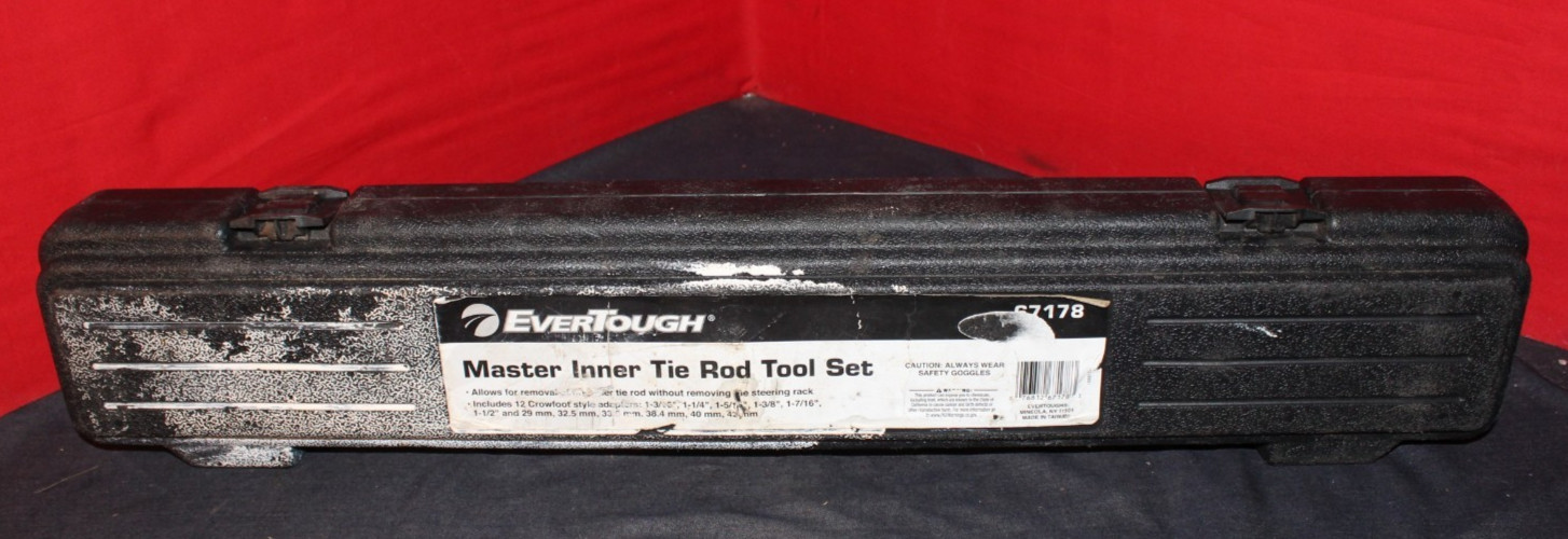 EverTough 67178 Master Inner Tie Rod Tool Set Kit With Case