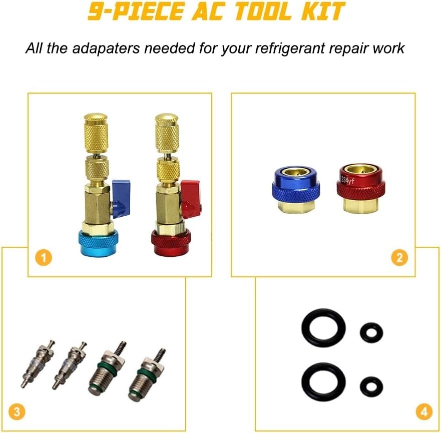 Automotive Air Conditioning Repair Tool Set