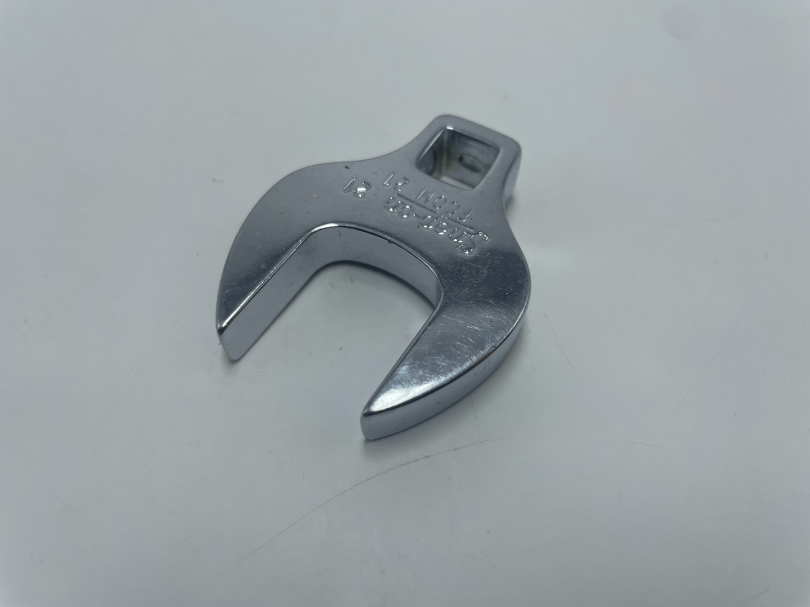 Snap-On FCOM21 3/8 Dr 21mm Crowfoot Wrench. USA.