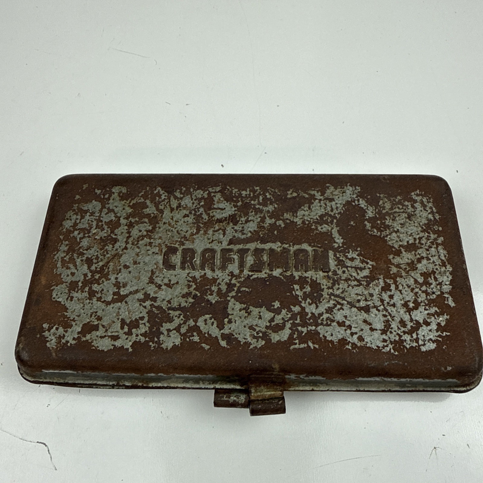 Vintage Craftsman 1/4″ Drive 16pc SAE Socket Set Metal Case =V= & VV Made in USA