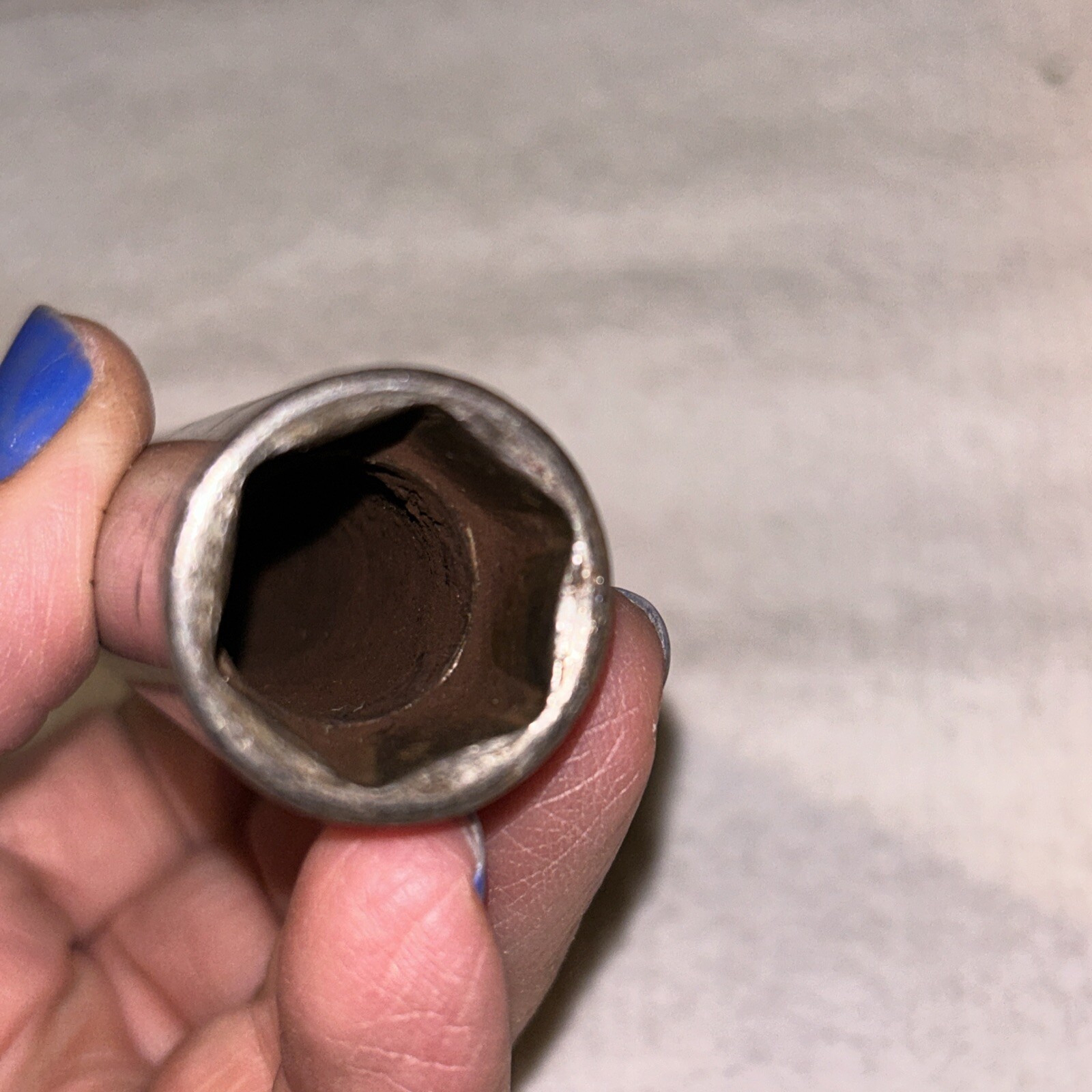 VINTAGE Snap-on Tools USA 1/2″ Drive 11/16″ SAE Deep 6 Point Chrome Socket TS221