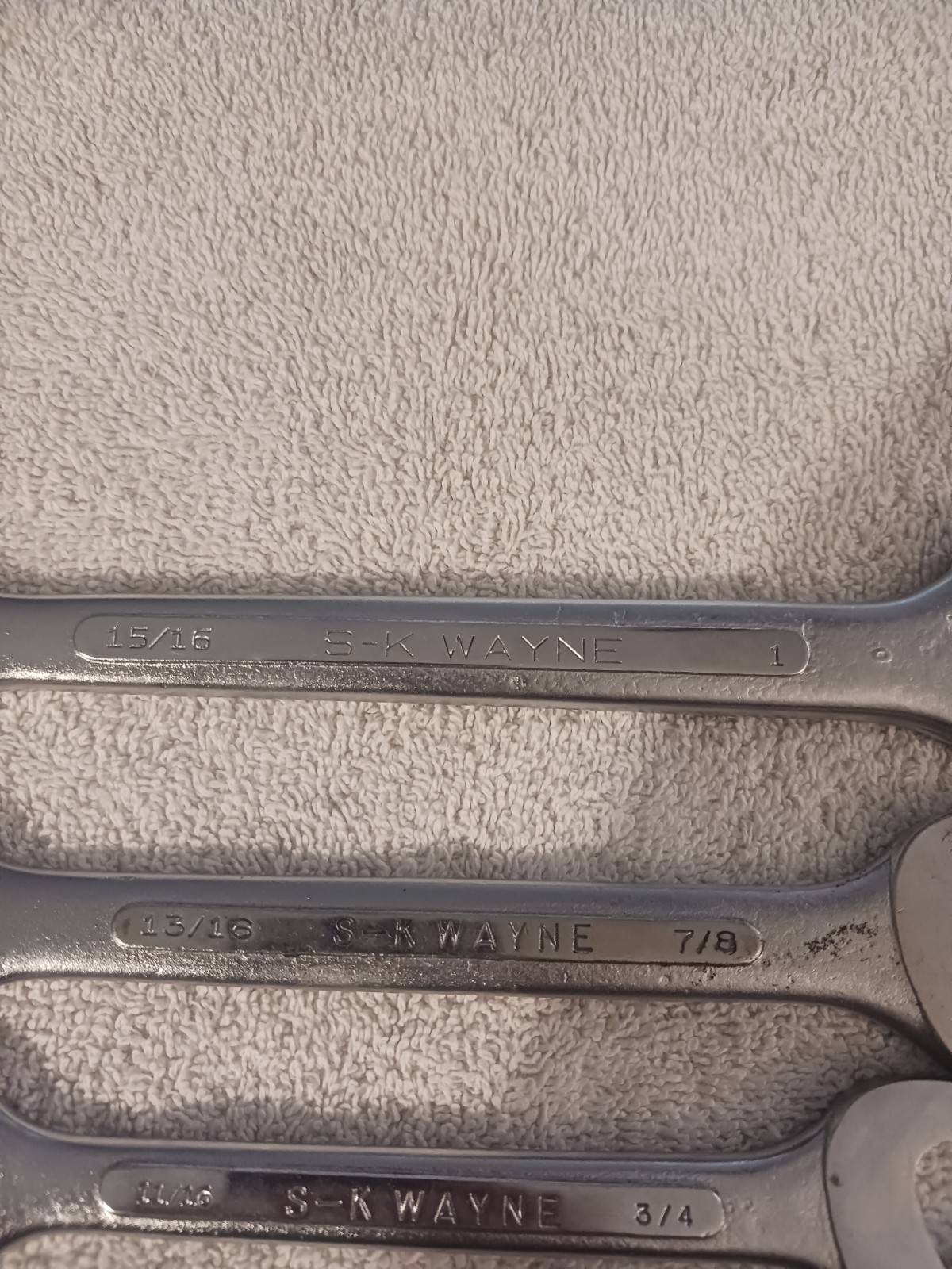 SK Wayne Tools 10pc Double Open End 1/4” – 1” SAE Wrench Set USA