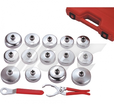 JTC 16 pcs Steel Oil Filter Socket Set, JTC TOOLS # 4666