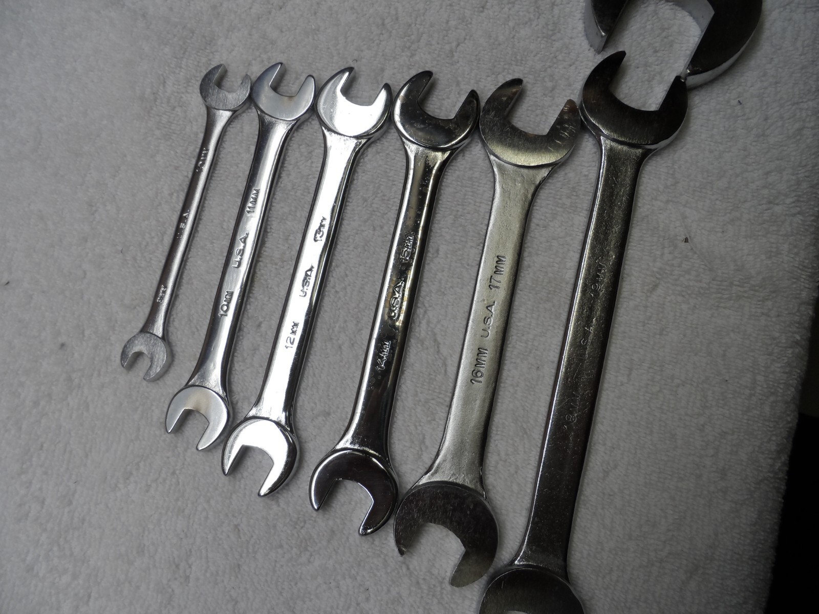 Duro Indestro Metric MM Open End Wrench Set made in USA up to 32mm (10 pcs)