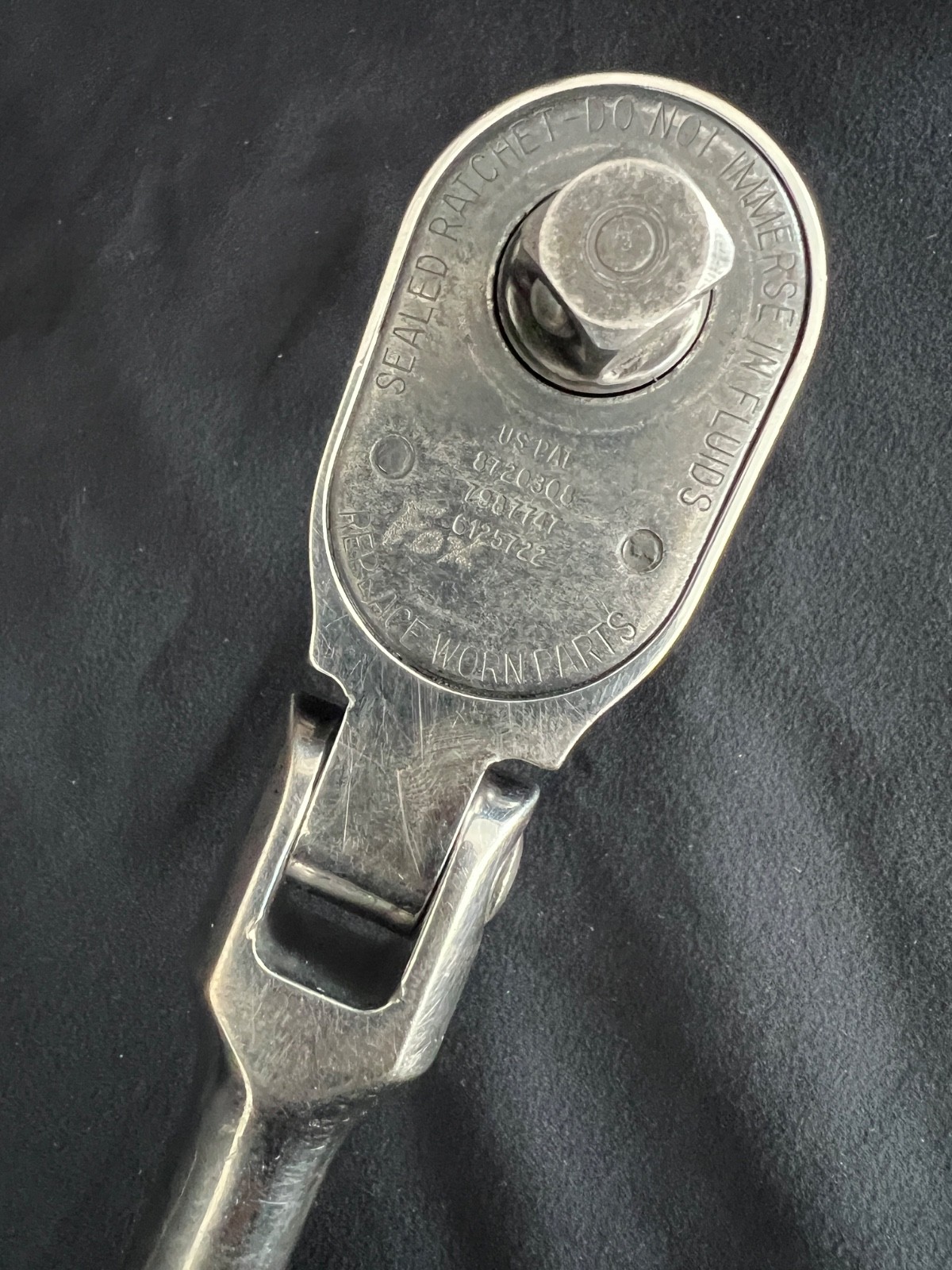 Snap-on Tools, USA, Flex-Head Ratchet, SF80A, 1/2″ Square Drive, Used
