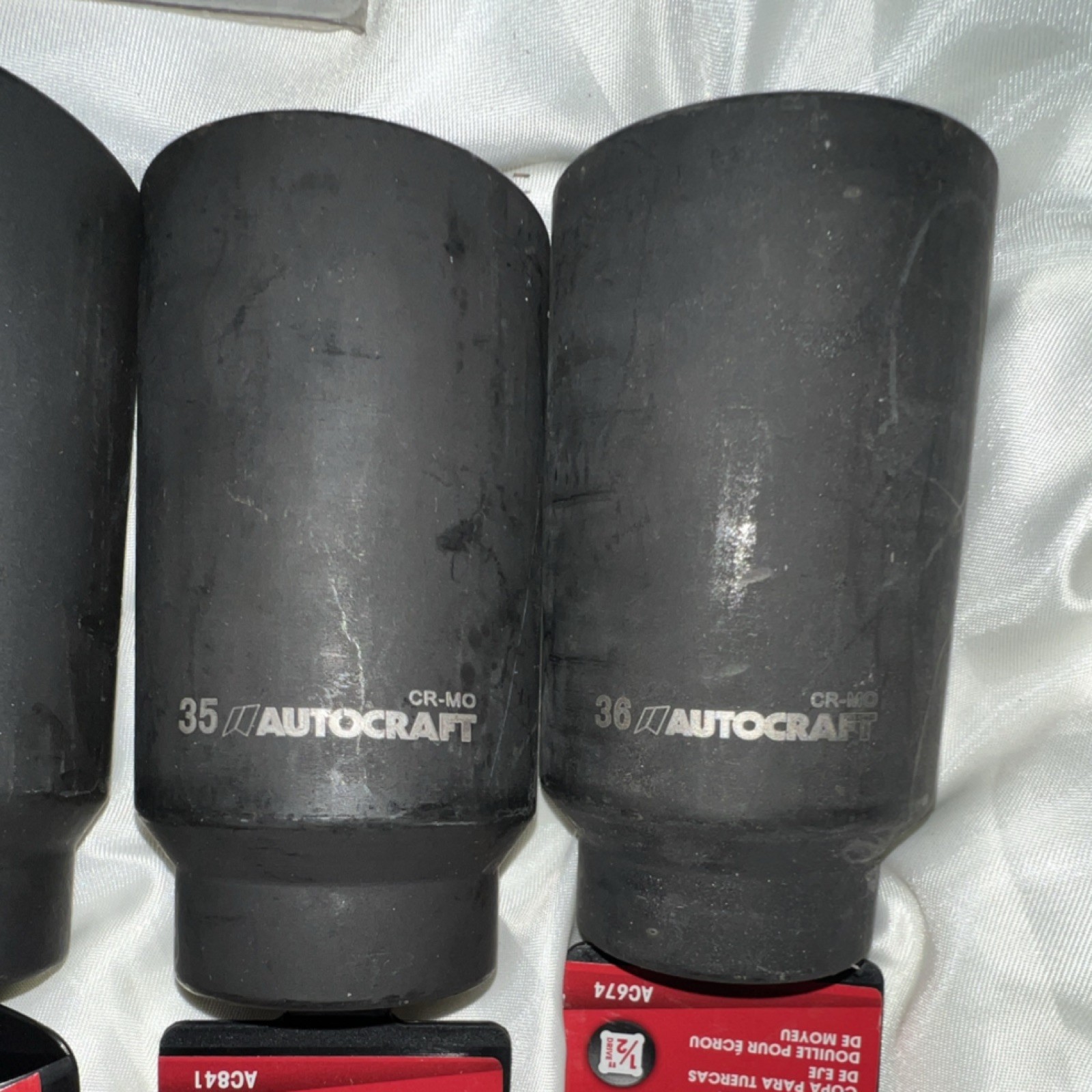 Autocraft 1/2” Drive Sockets 30mm, 32mm, 34mm, 35mm, 36mm, And Oil Sender Socket