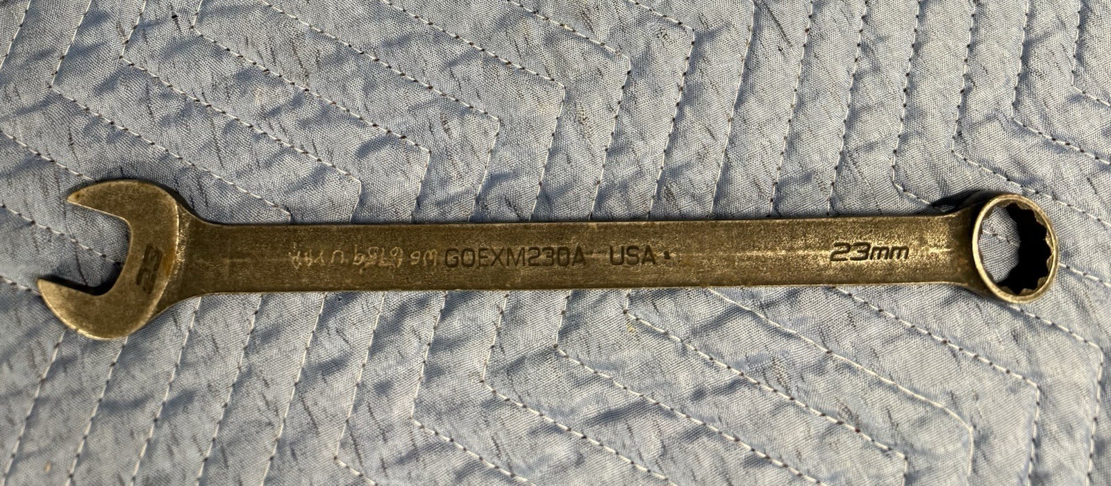 Snap-on GOEXM230A 23 MM 12-Point Industrial Finish Combination Wrench USA