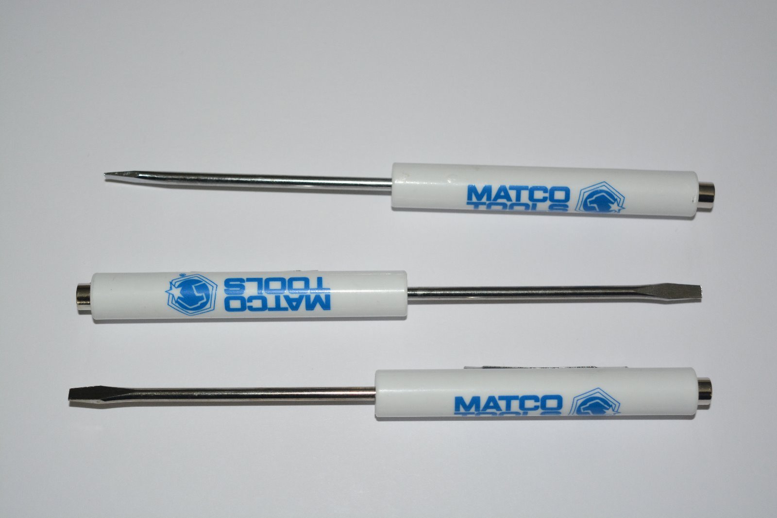 PROMOTIONAL MATCO TOOLS POCKET FLAT SCREWDRIVER WITH MAGNET TOP TOOL 3 PACK NEW