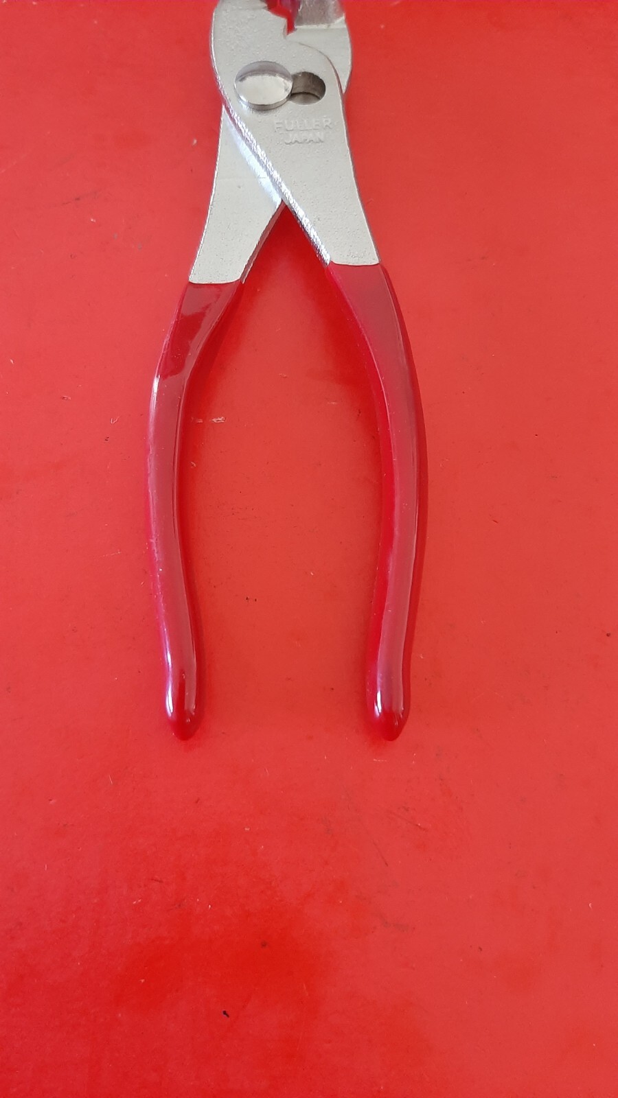 NOS Fuller 6.5″ Slip Joint Pliers Made in Japan Red Handle New old stock