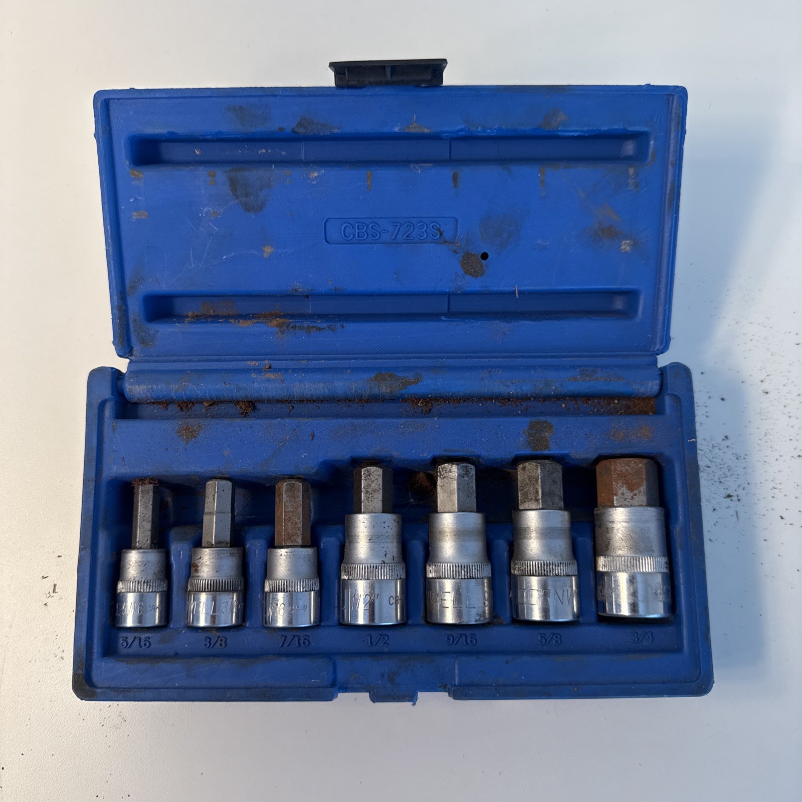 Cornwell CBS723S 1/4” & 3/8” Drive Allen Bit Socket Set 1/8″ to 3/8″