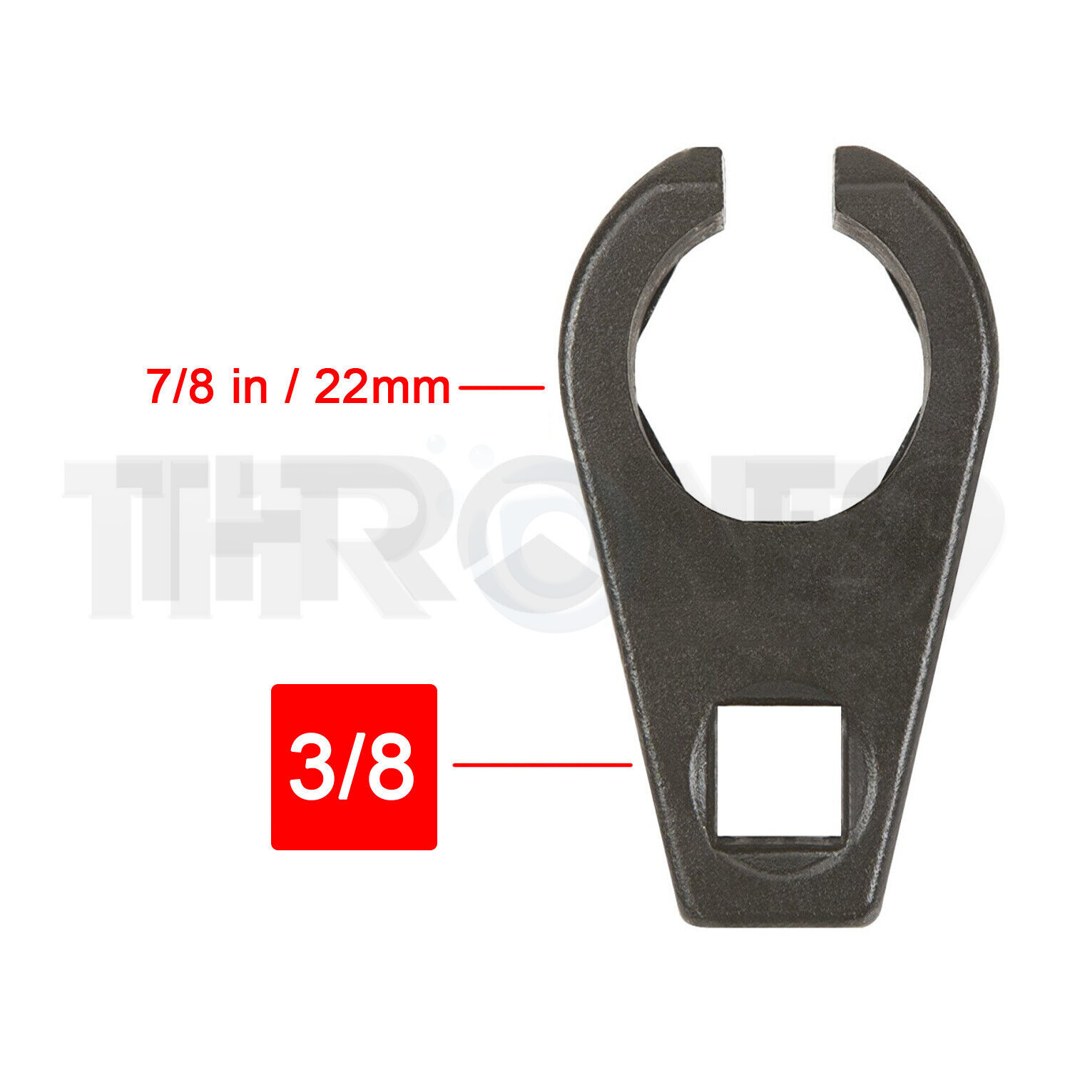 Oxygen Sensor Socket Wrench 3/8″ Dr.x22mm x 50mL Car Auto Repair Tool Black