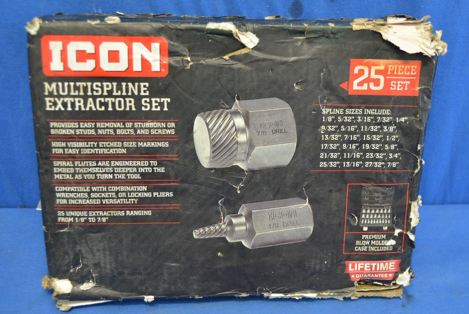 Icon Multispline Screw Extractor Set, 25-Piece XMS-25 58699