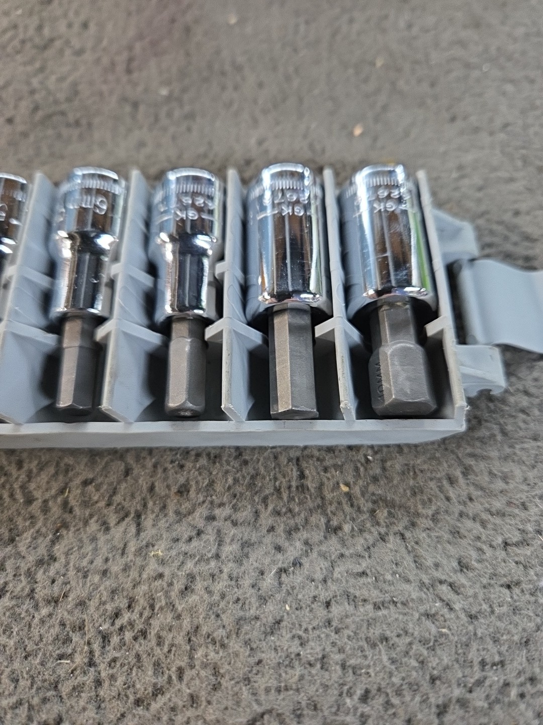 NOS SEARS Craftsman Hex Bit 6pc Socket Accessory Set 3/8″ Dr METRIC GK 34448 USA
