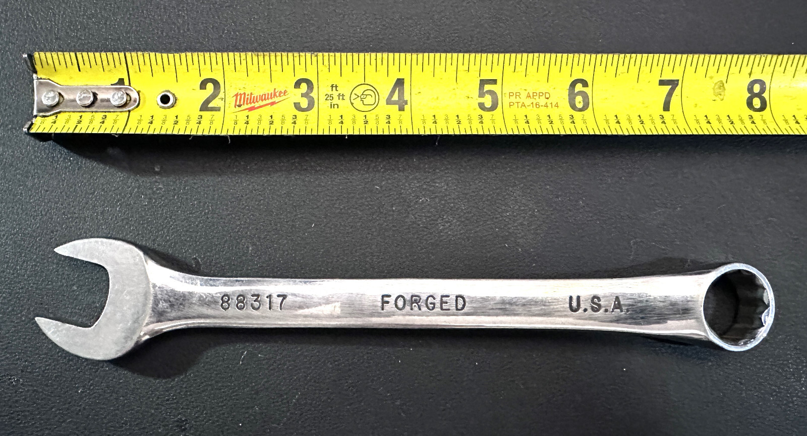 SK Tools 88317 12-Point Wrench 17mm Combination Wrench SuperKrome Finish USA