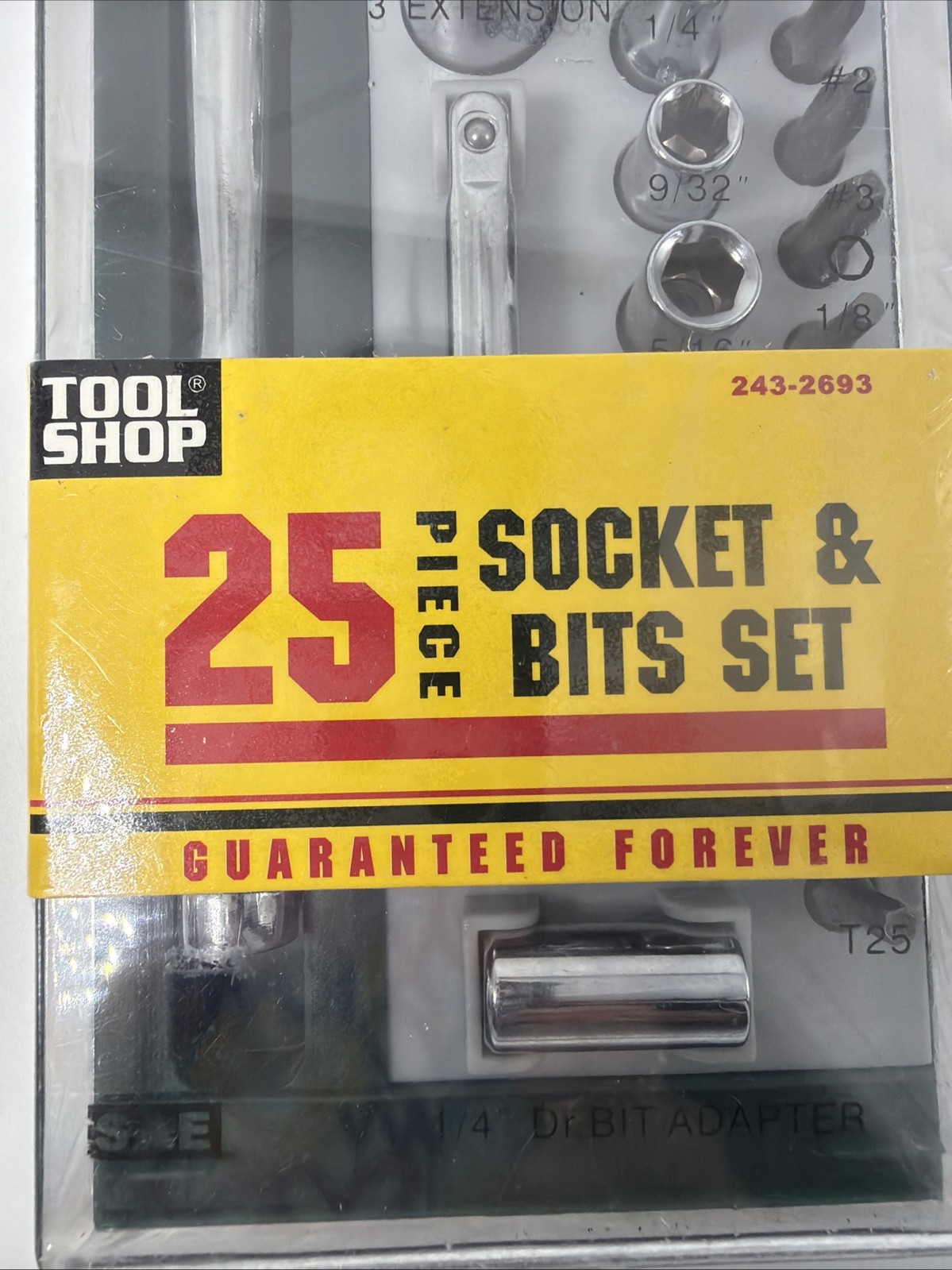 Tool Shop 25 piece Socket & Bits Set No. 243-2693