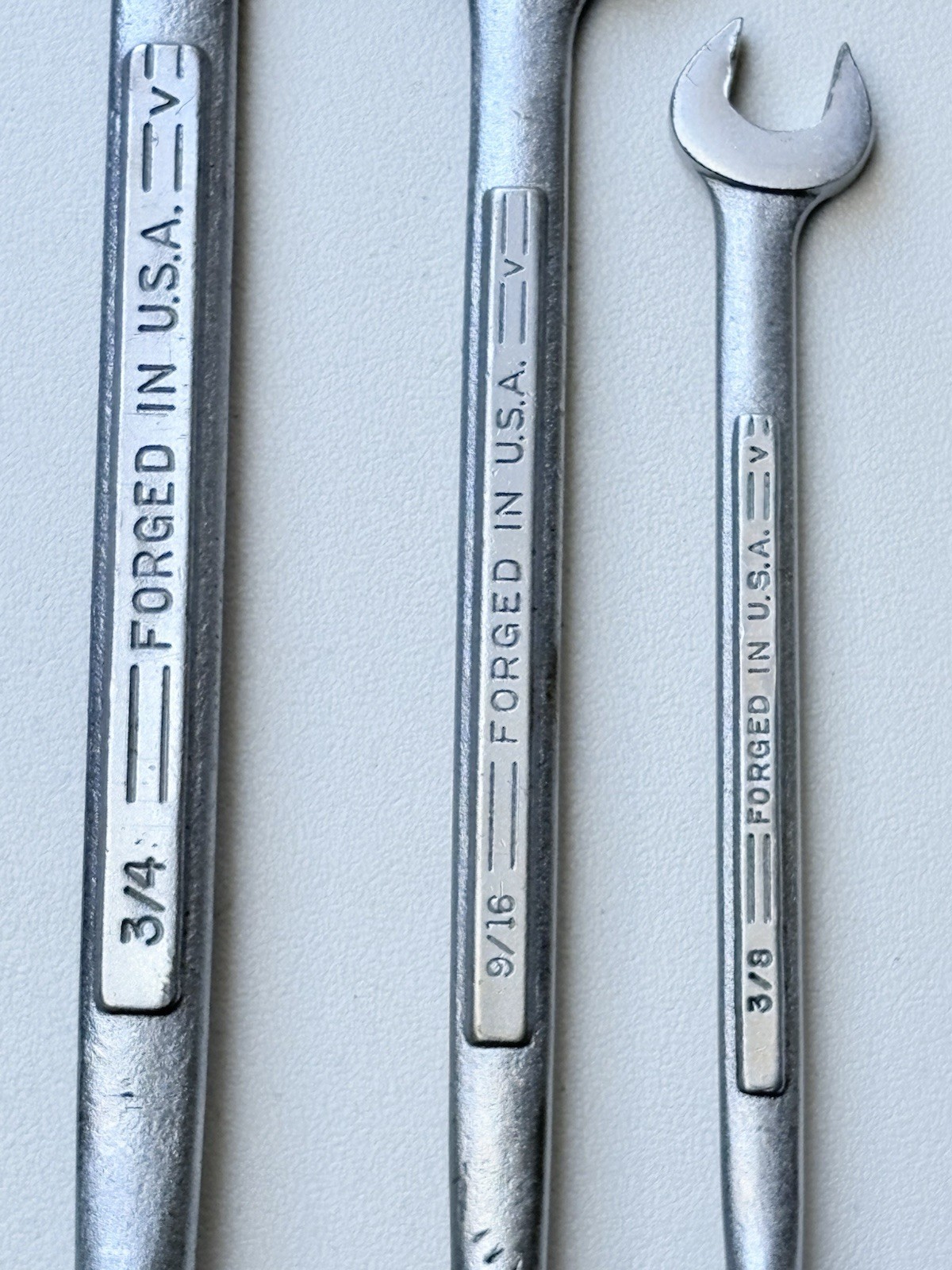 Vintage Craftsman =V= Swivel Flex Socket Wrenches 3pc Set 3/8 9/16 3/4 USA