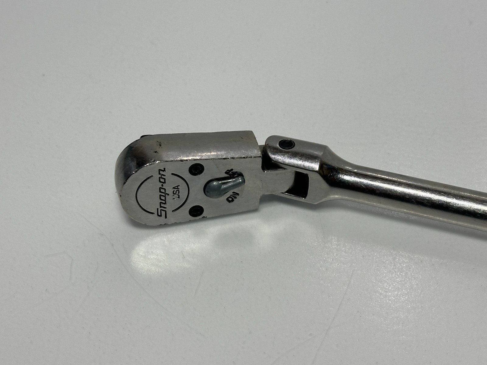 🇺🇸 Snap-on Tools USA FBF936 3/8” Drive Bent OffsetHandle Flex-Head Ratchet