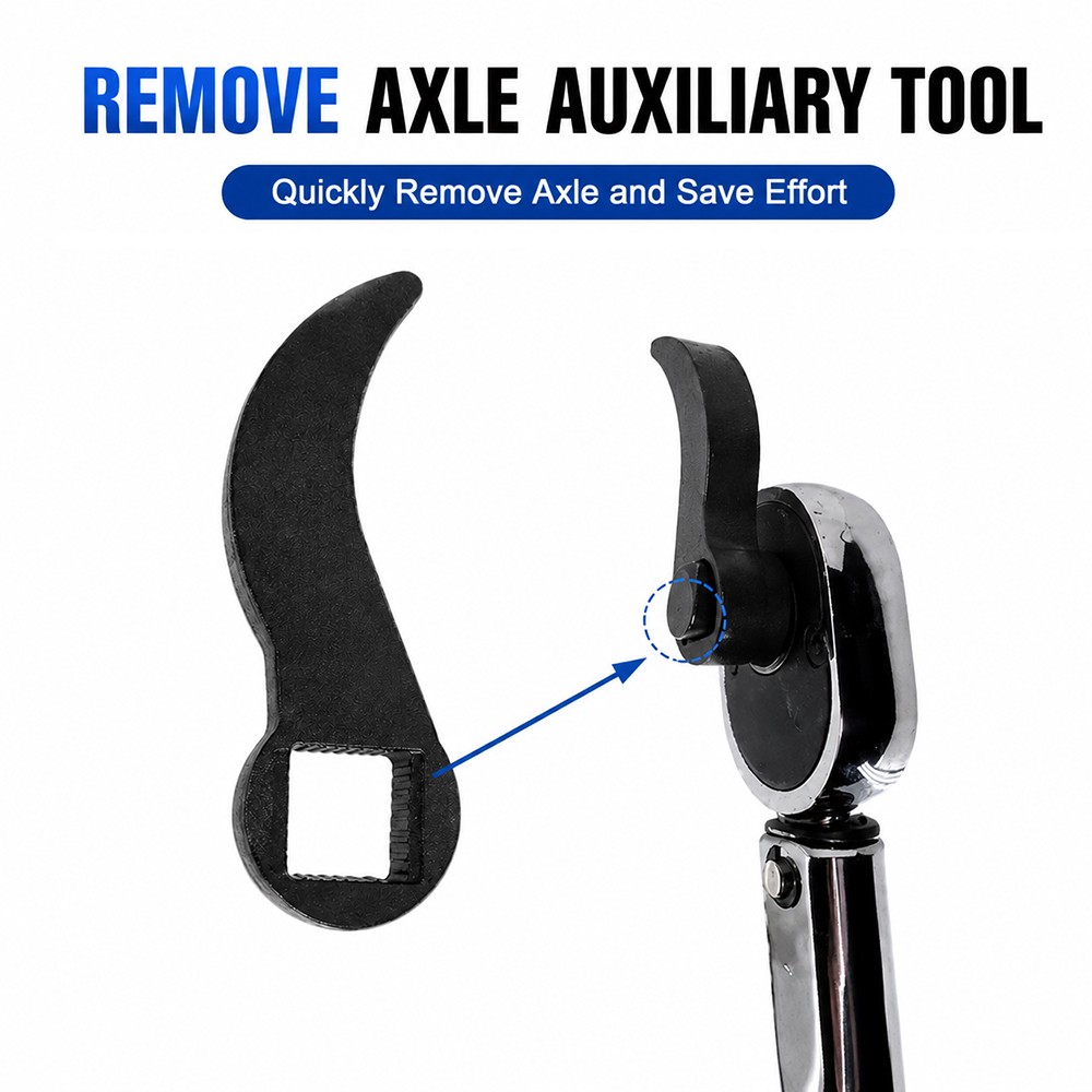 2PCS Crowbar Adapter Head Tools Adjustable Angle Head Pry Bar Fits 1/2″ Ratchet