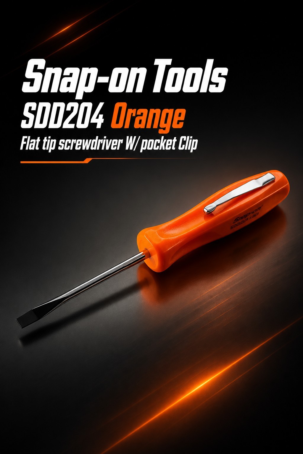 Orange Snap on tools Pocket screwdrivers per order pocket Clip SDD204 NEW!!!!!!!