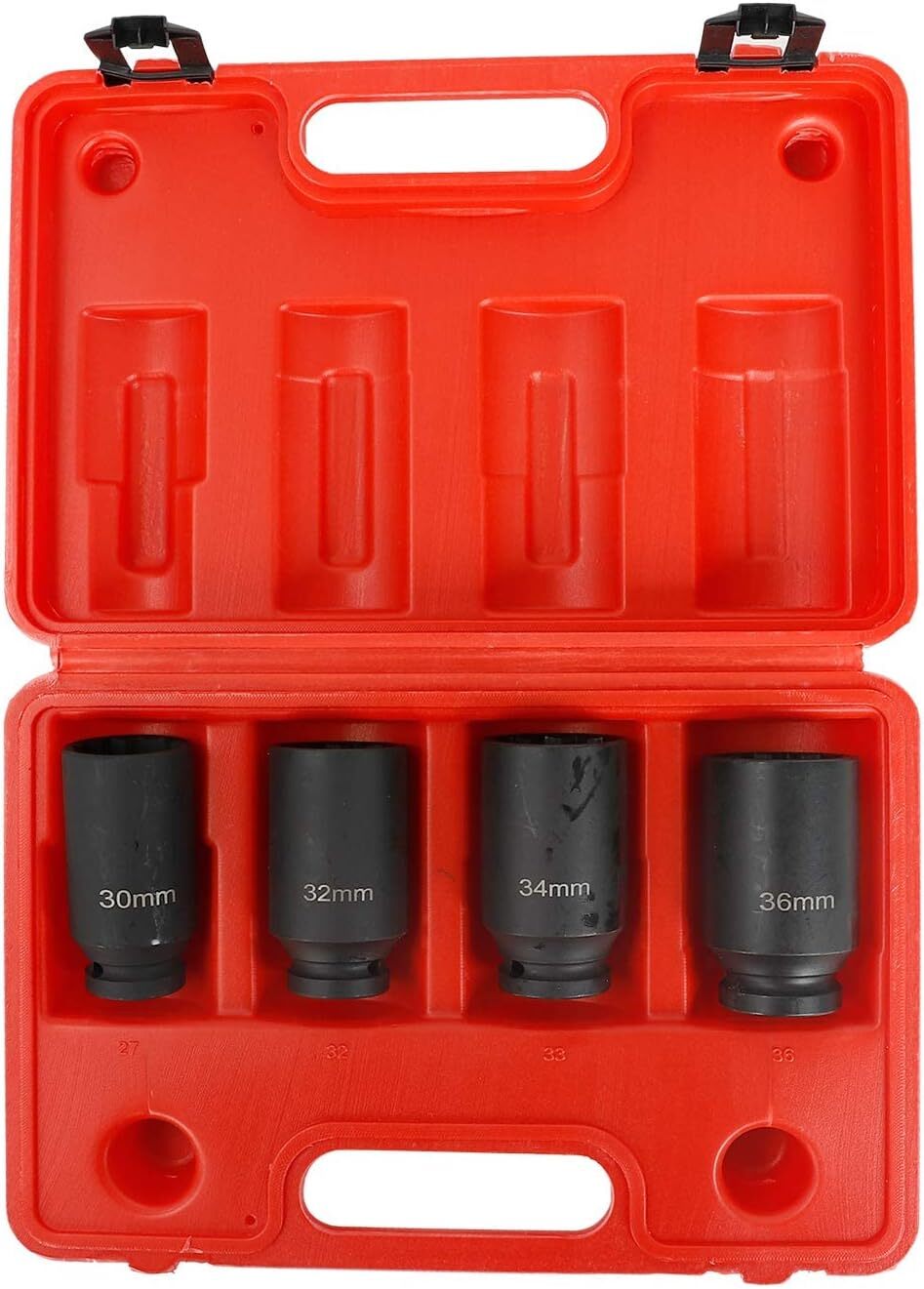 Automotive Wheel Lug Nut Remover Socket Set METRIC 30mm 32mm 34mm 36mm 12 point
