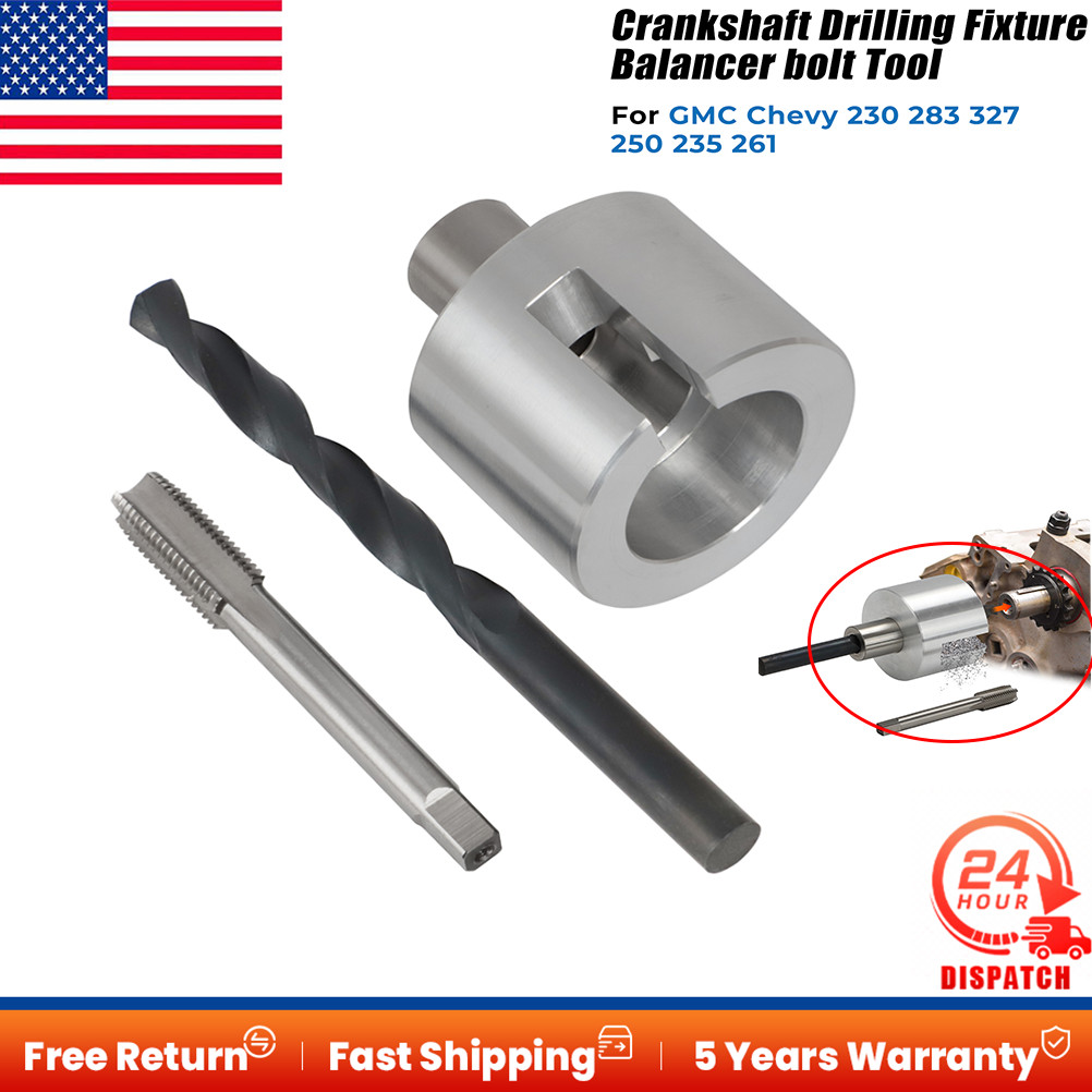 For GMC Chevy Crankshaft Drilling Fixture Balancer Bolt Tool 230 348 409 350 283